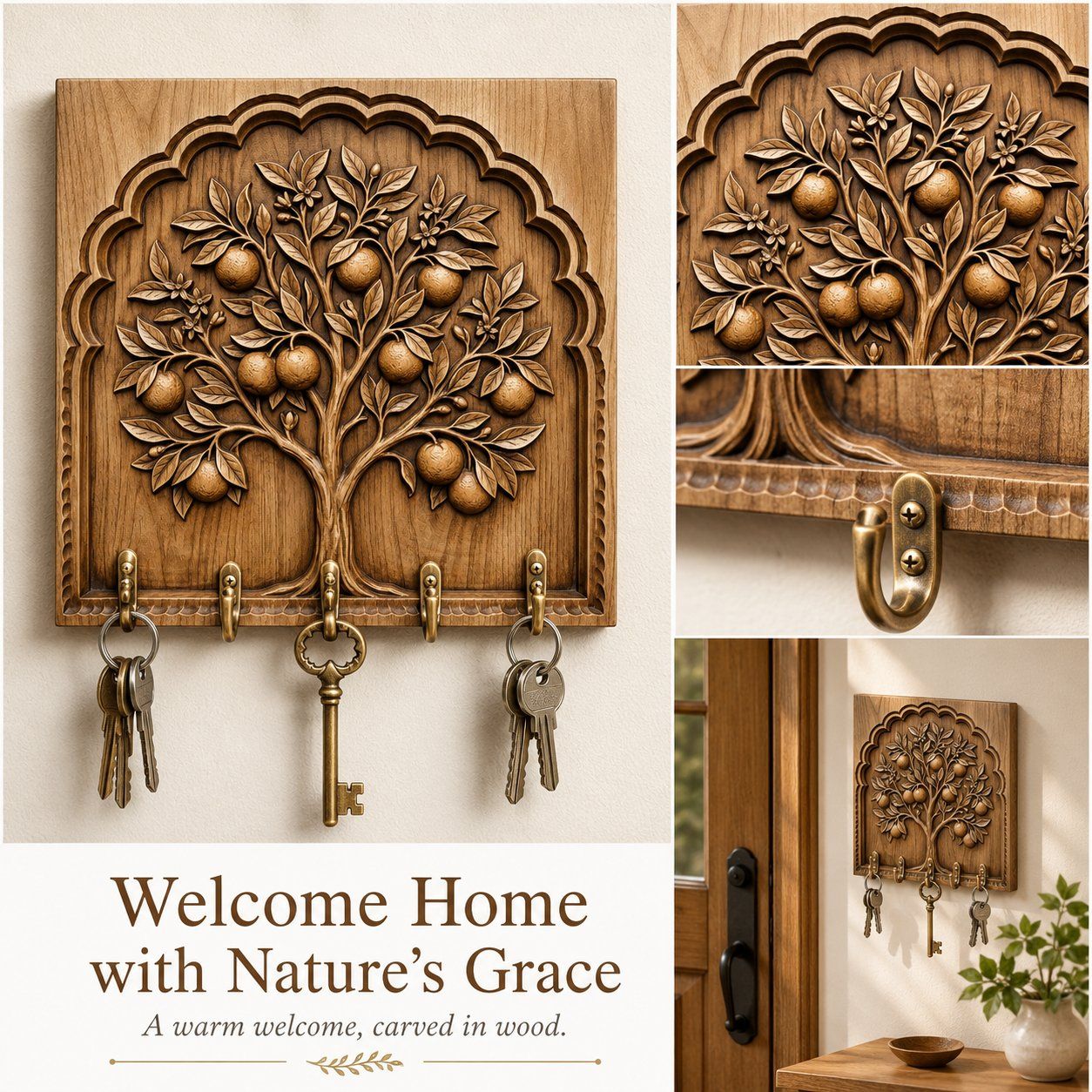 Mediterranean Orange Tree Arch CNC Relief STL bas-relief STL — view 10