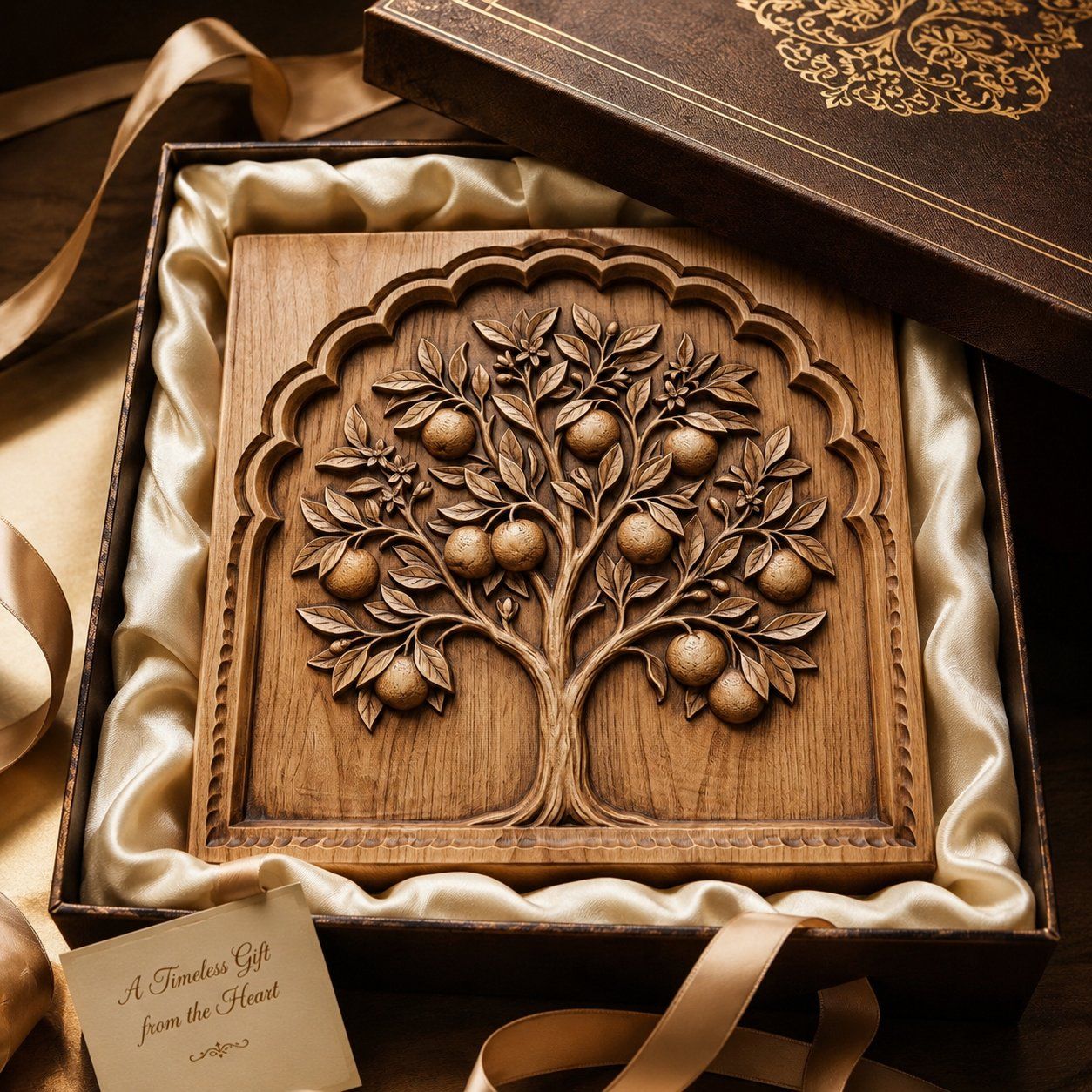 Mediterranean Orange Tree Arch CNC Relief STL bas-relief STL — view 9