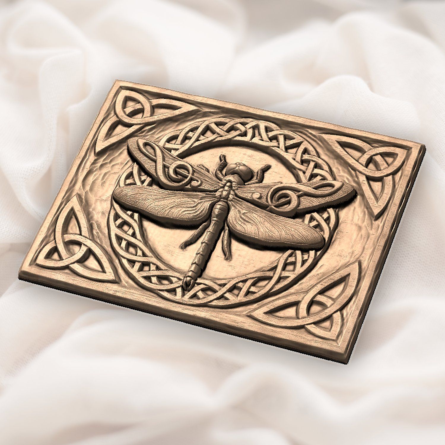 Musical Dragonfly Celtic CNC Relief STL bas-relief STL — view 6