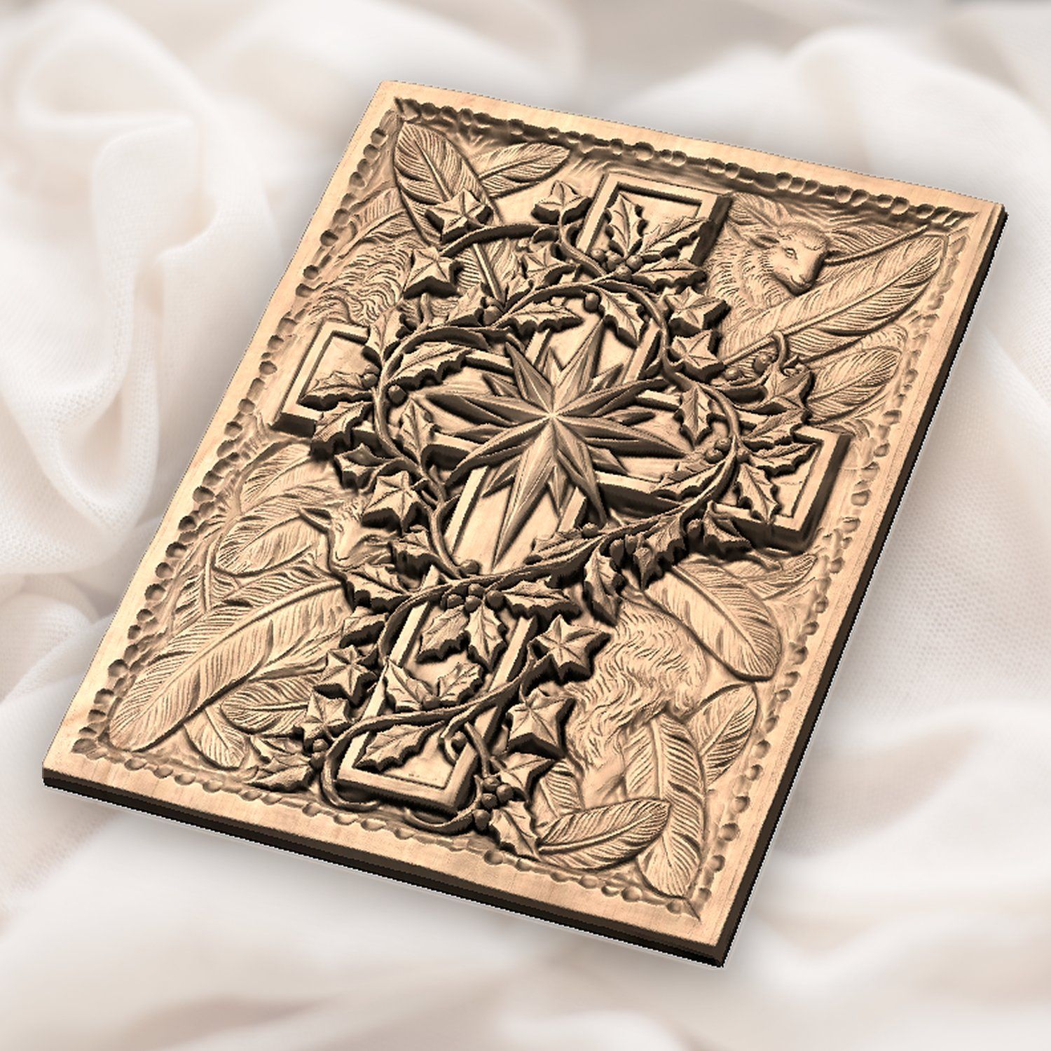 Nativity Star Cross CNC Relief STL bas-relief STL — view 5