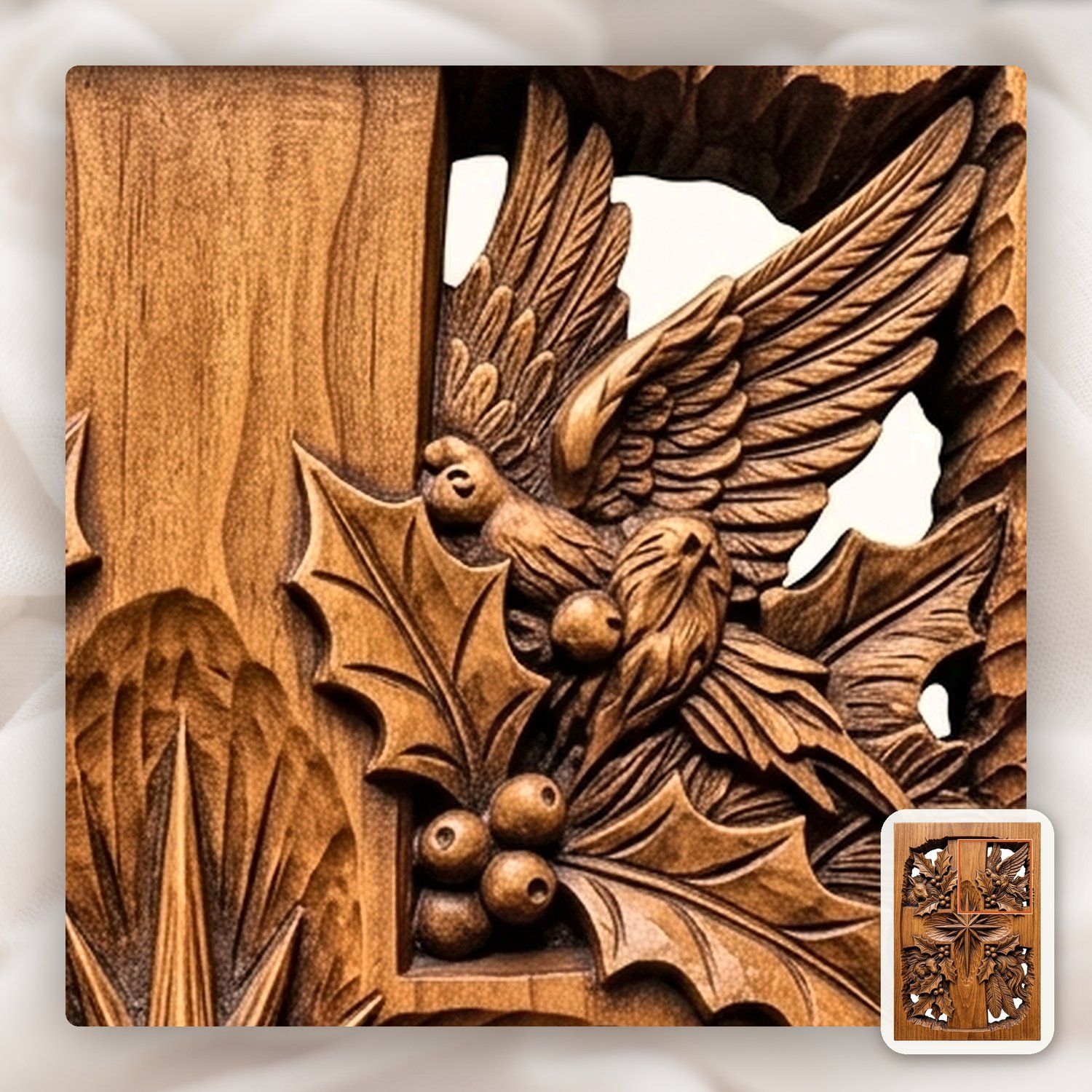 Nativity Star Cross CNC Relief STL bas-relief STL — view 11