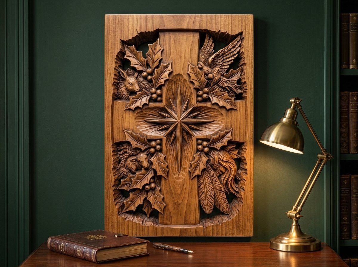 Nativity Star Cross CNC Relief STL bas-relief STL — view 13