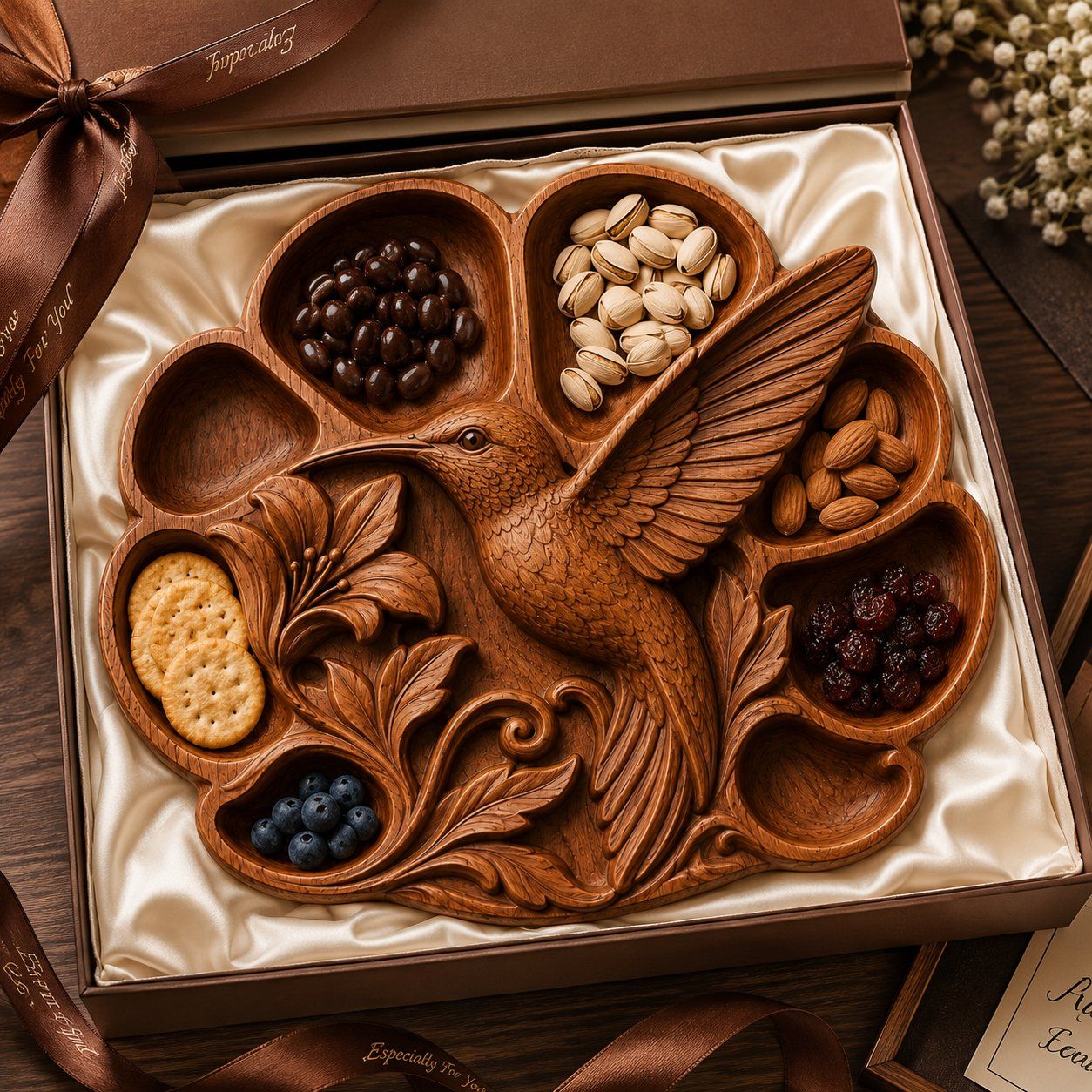 Noble Dog Breed Divided Serving Tray bas-relief STL — view 9