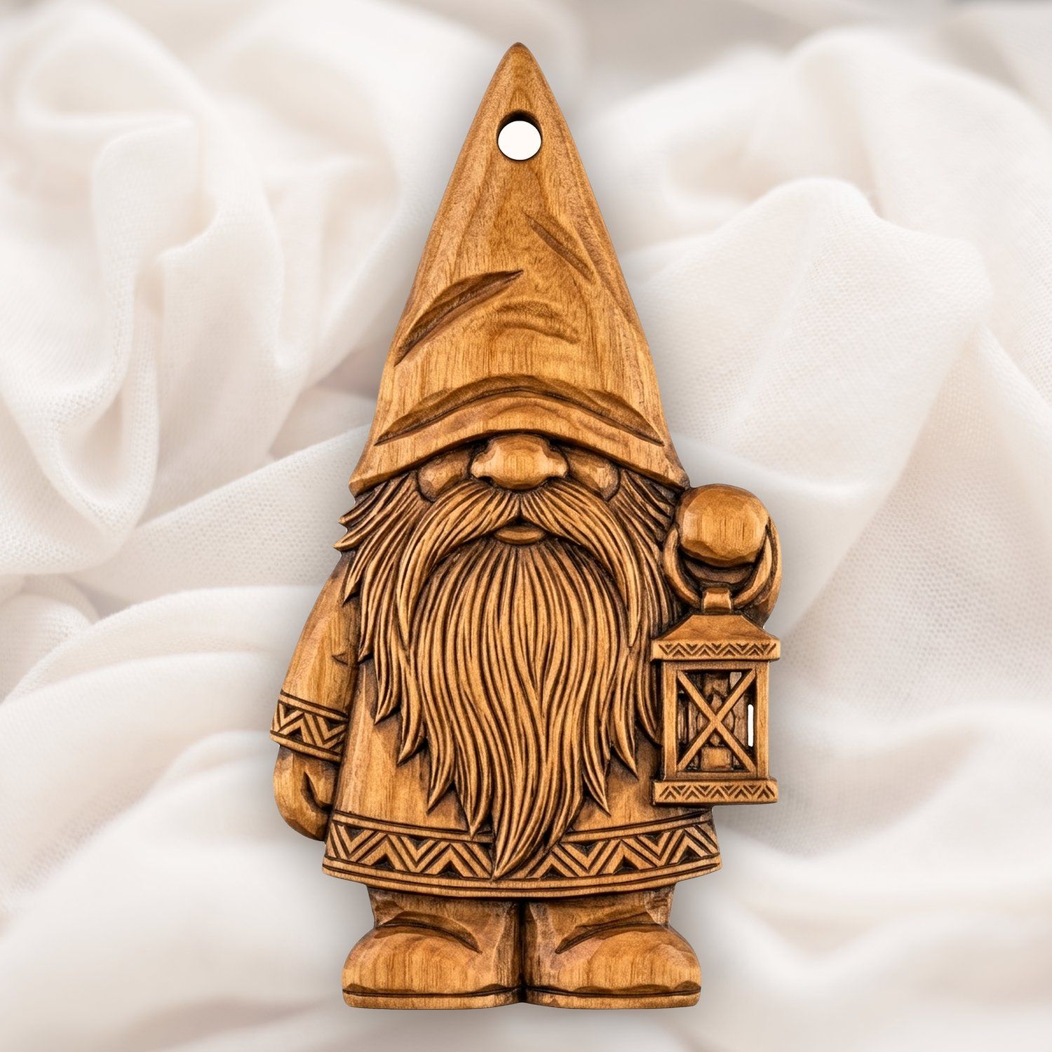 Nordic Gnome Lantern Ornament CNC Relief STL bas-relief STL — view 5