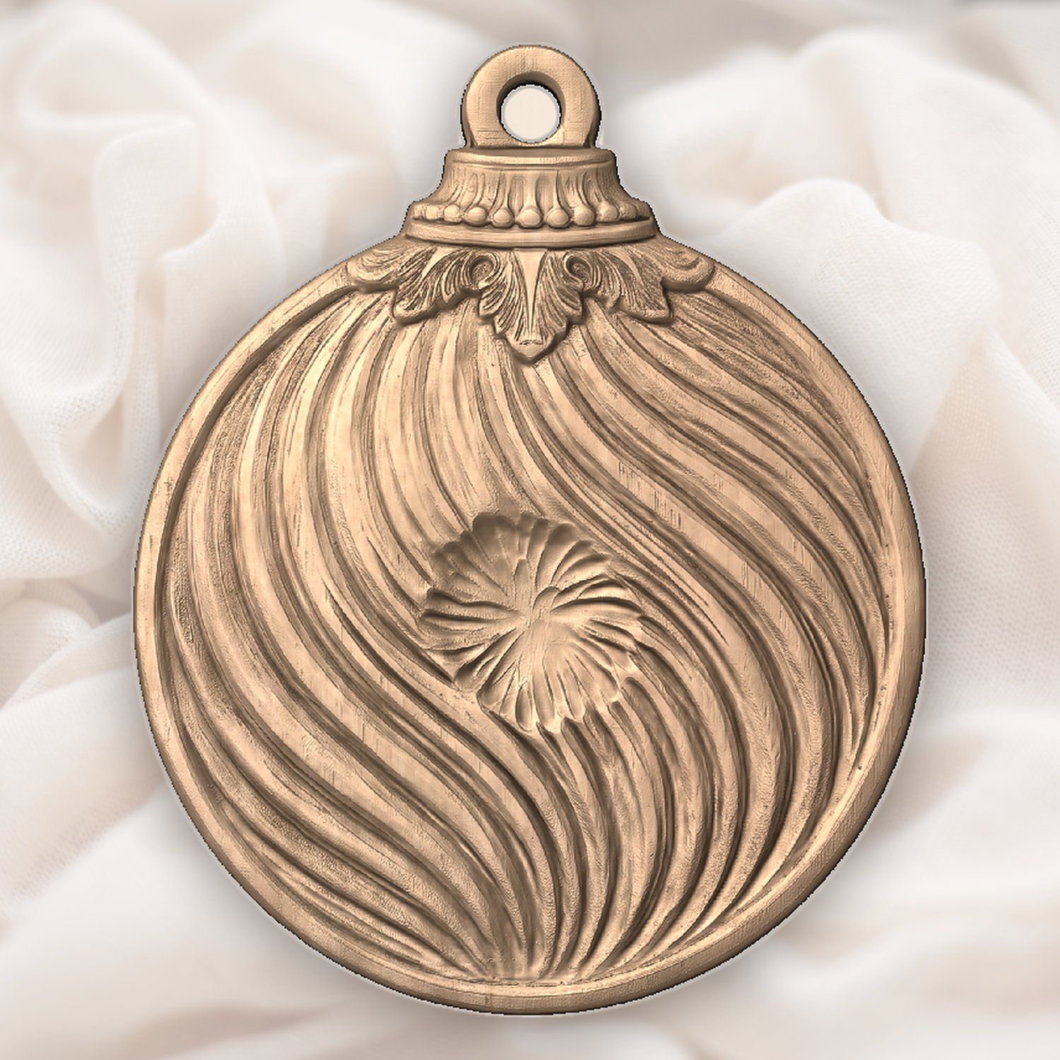 Christmas tree Ornament CNC Relief STL bas-relief STL — view 5