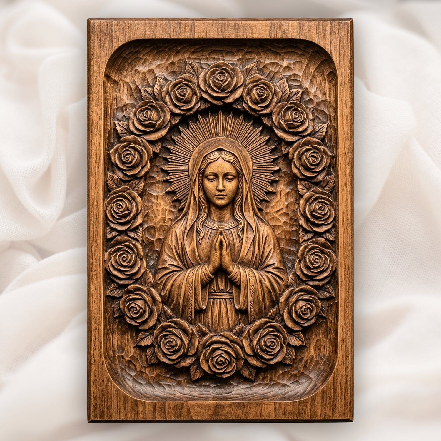 Our Lady of Guadalupe CNC Relief STL bas-relief STL design