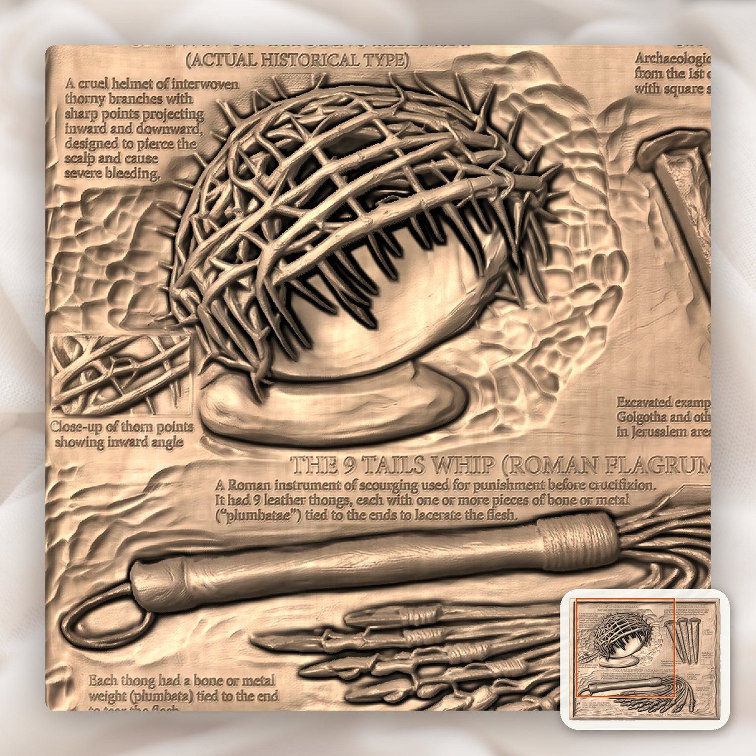 Passion of Christ CNC Relief STL bas-relief STL — view 8