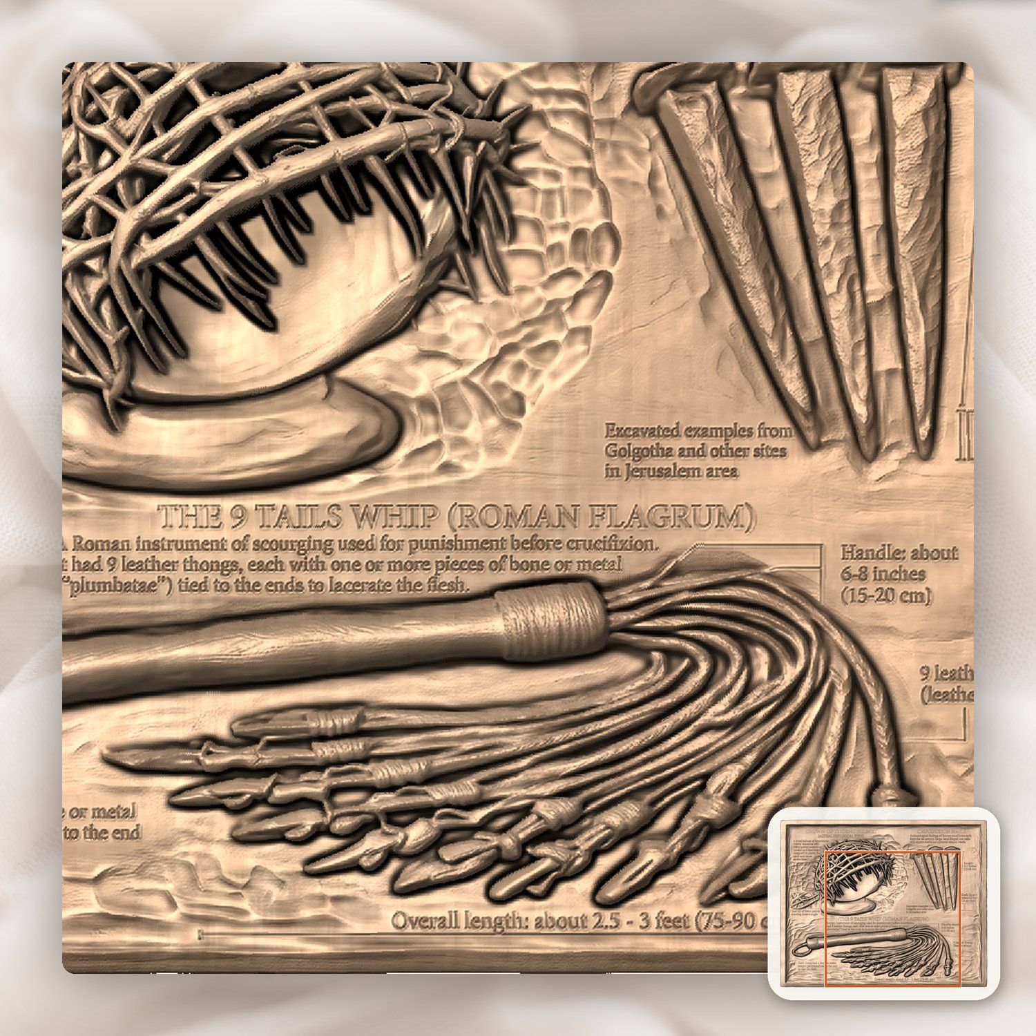 Passion of Christ CNC Relief STL bas-relief STL — view 9