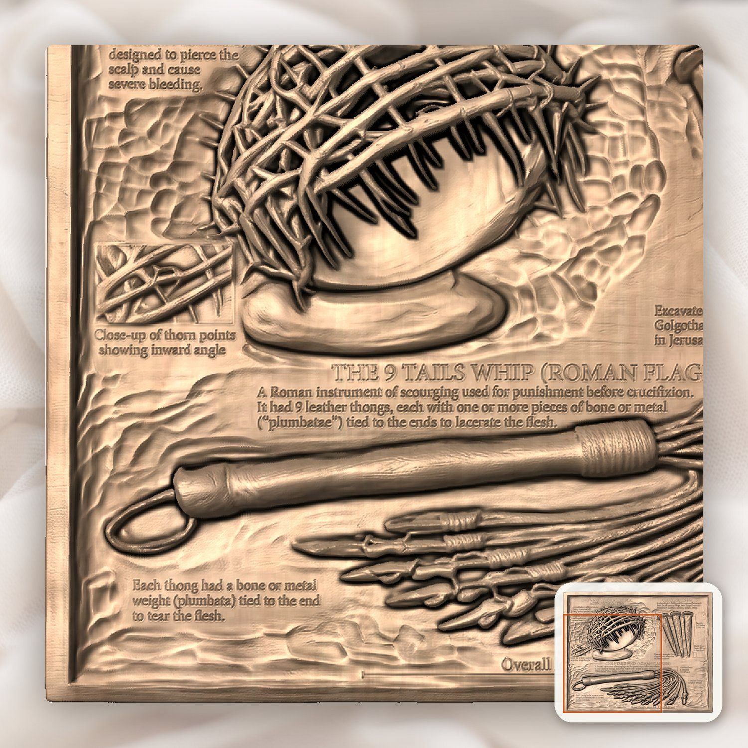 Passion of Christ CNC Relief STL bas-relief STL — view 11