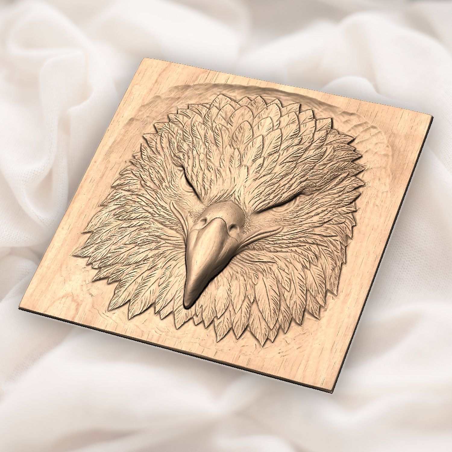 Patriotic Bald Eagle Head CNC Relief STL bas-relief STL — view 5