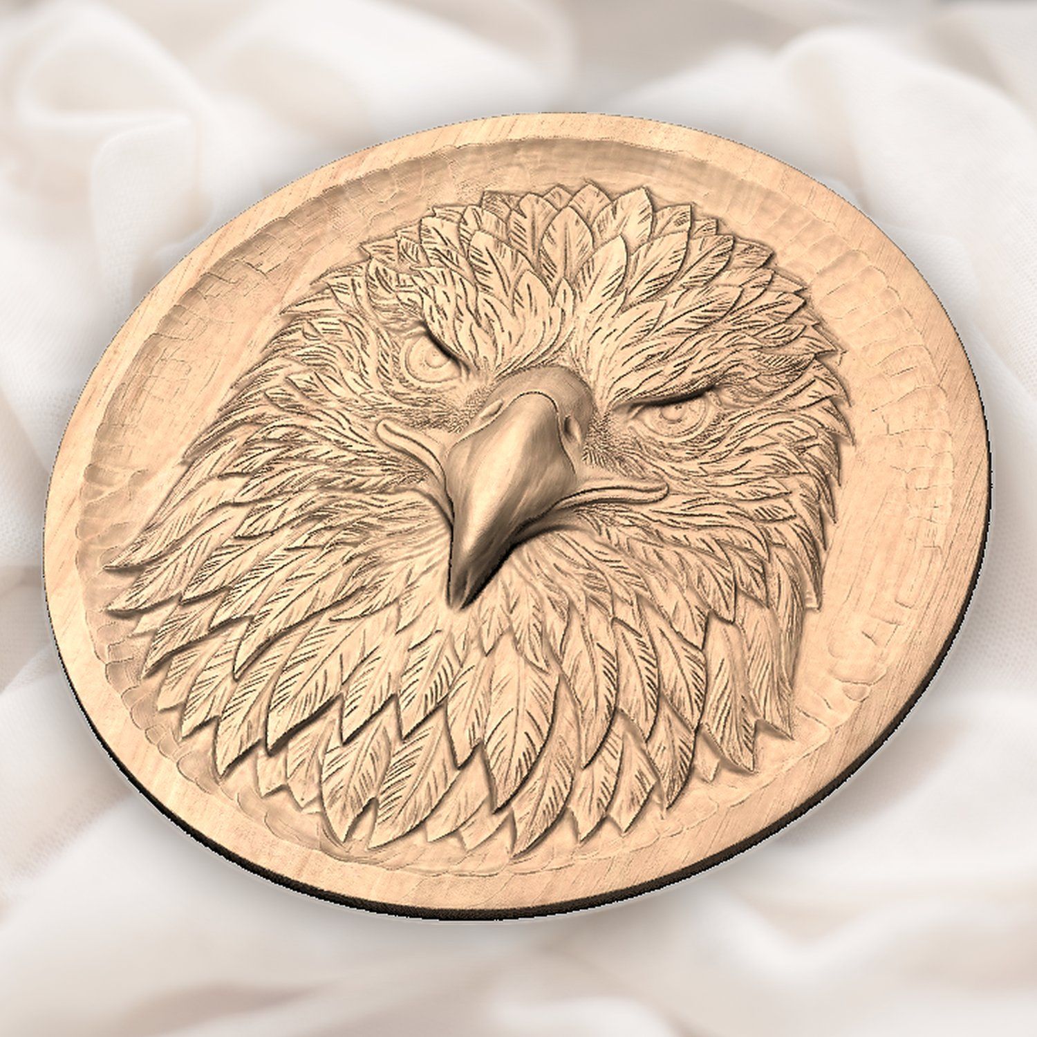 Patriotic Bald Eagle Head CNC Relief STL bas-relief STL — view 5