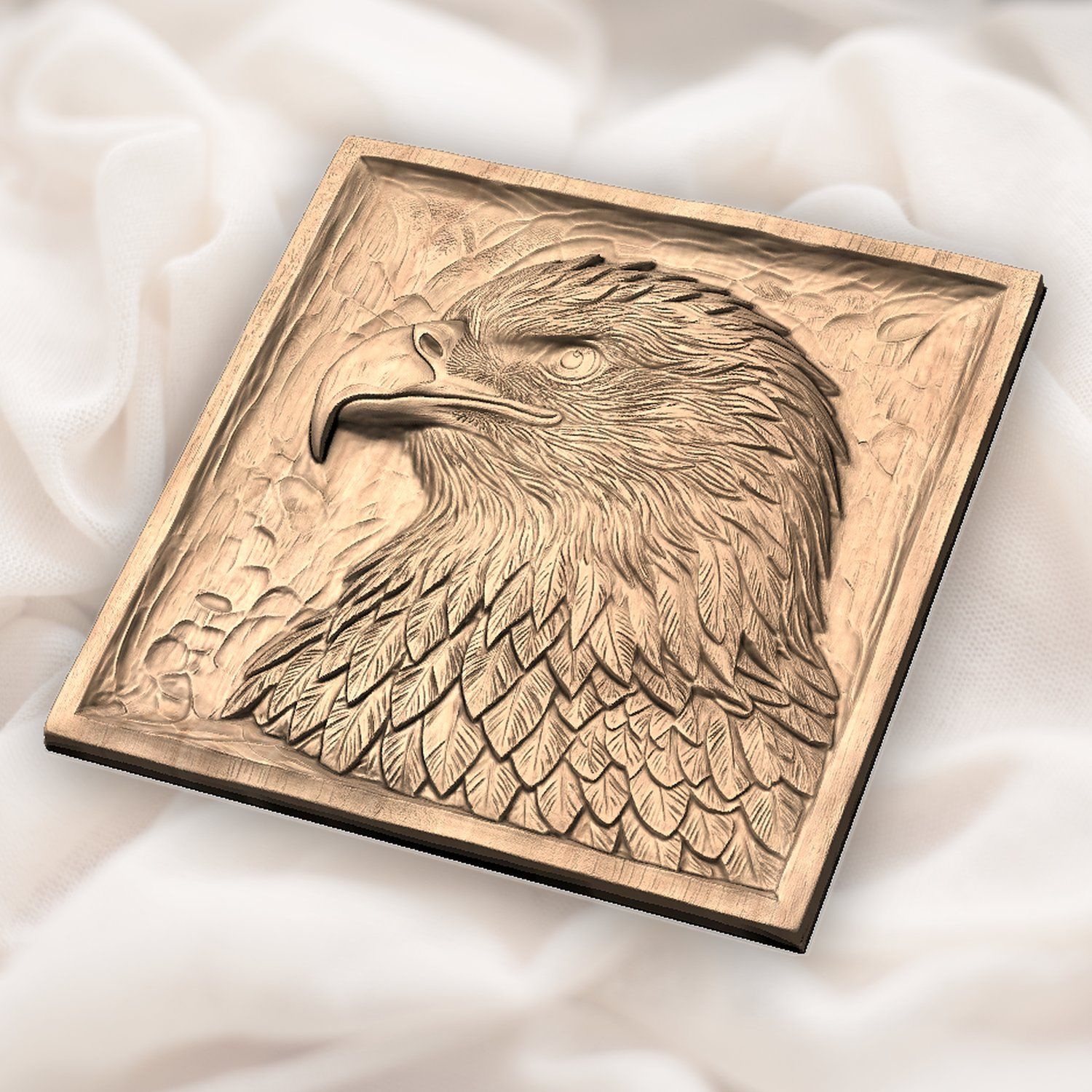 Patriotic Bald Eagle Head CNC Relief STL bas-relief STL — view 5