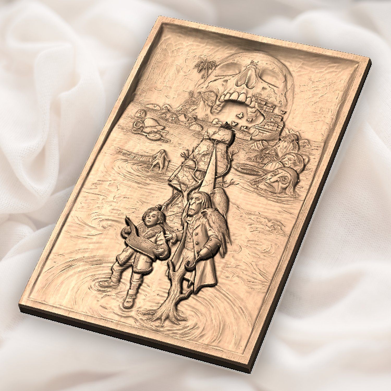Pirate Treasure Map Adventure CNC Relief STL bas-relief STL — view 6