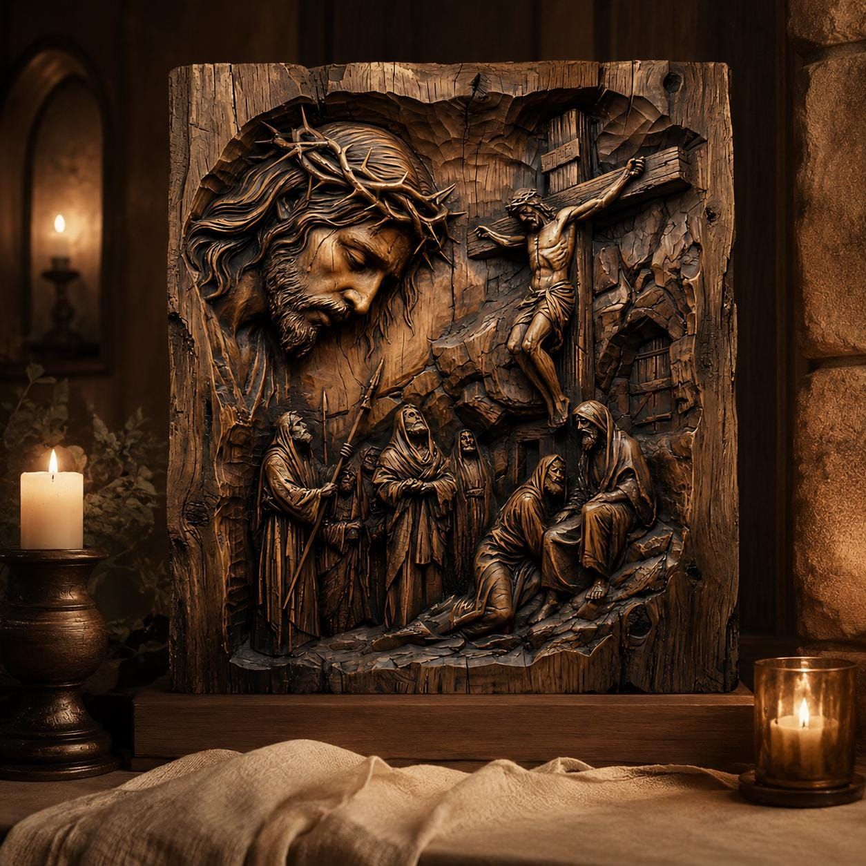 Top 10 Christian Faith Bas-Relief STL Bundle for CNC and 3D Printing bas-relief STL — view 10