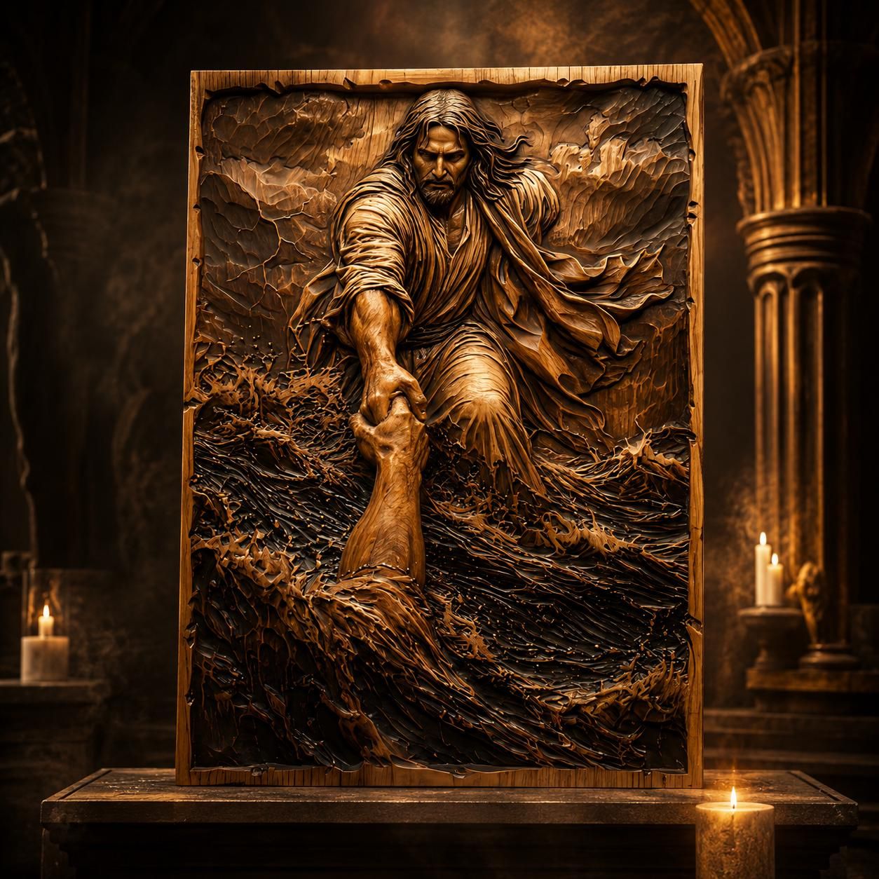 Top 10 Christian Faith Bas-Relief STL Bundle for CNC and 3D Printing bas-relief STL — view 6