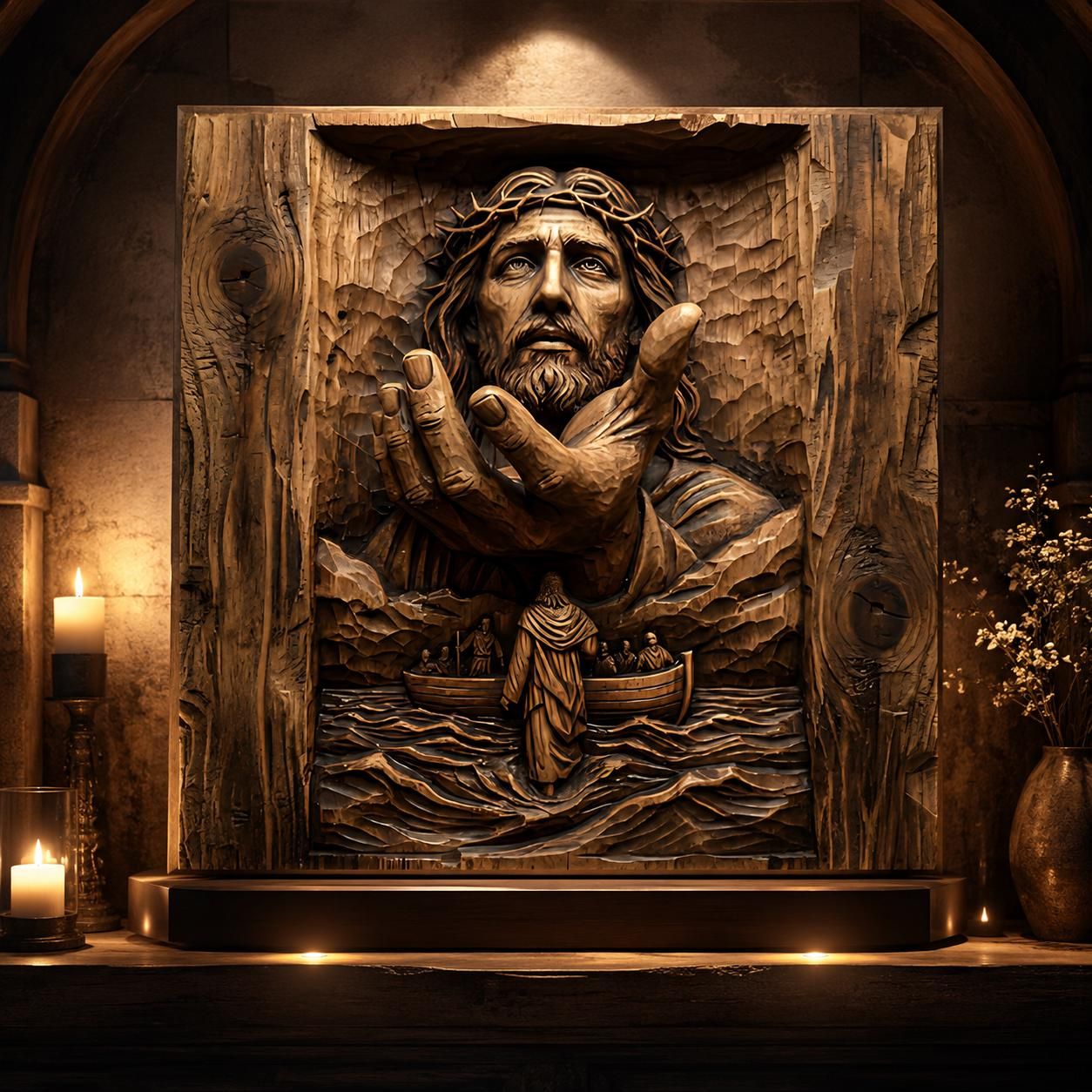 Top 10 Christian Faith Bas-Relief STL Bundle for CNC and 3D Printing bas-relief STL — view 8