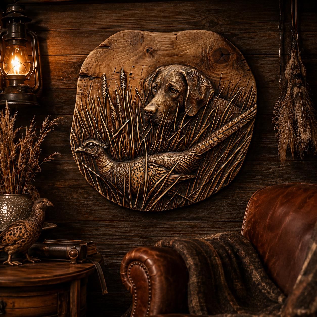 Hunting & Fishing Trophy Bundle: 10 Bas-Relief STL Files bas-relief STL — view 10
