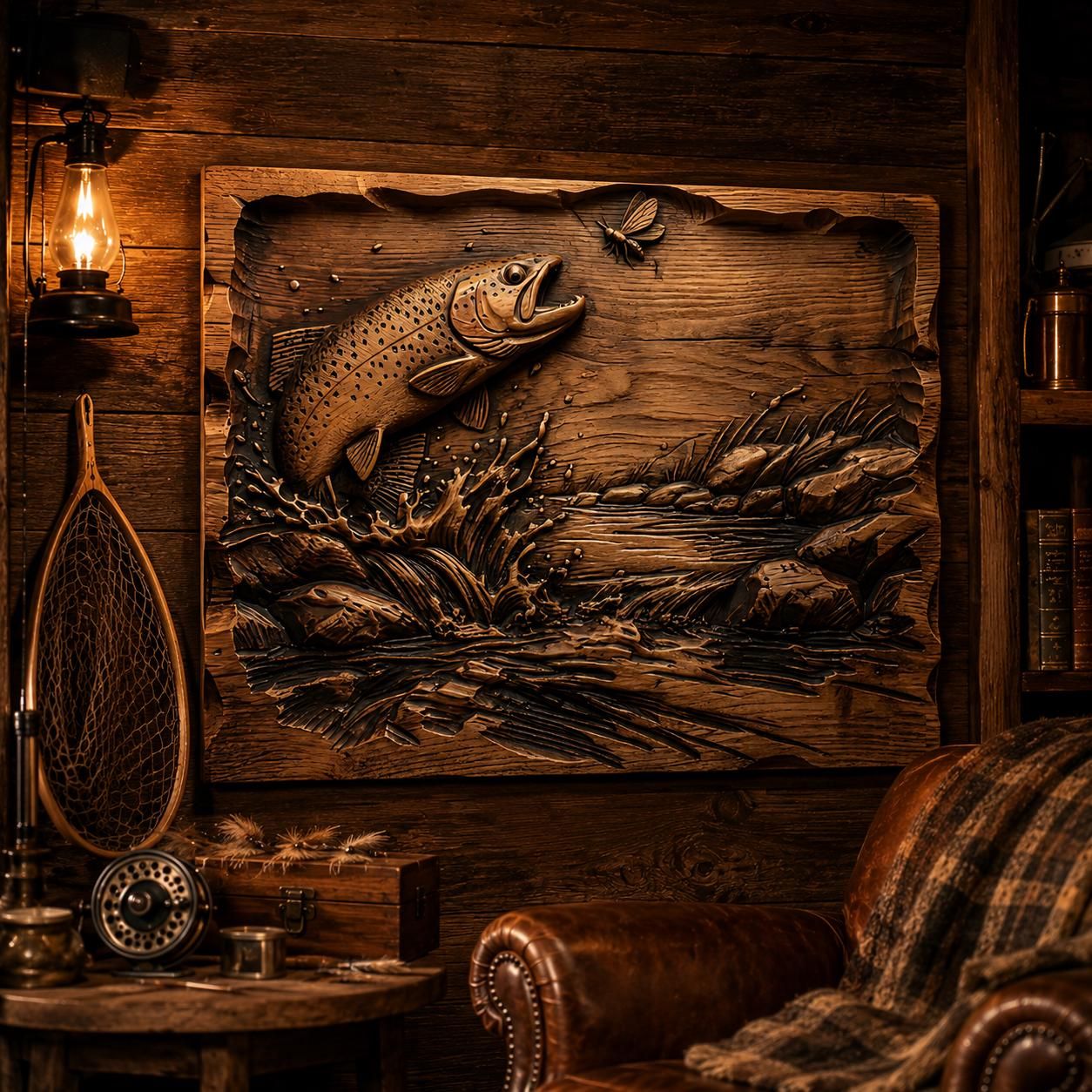 Hunting & Fishing Trophy Bundle: 10 Bas-Relief STL Files bas-relief STL — view 5