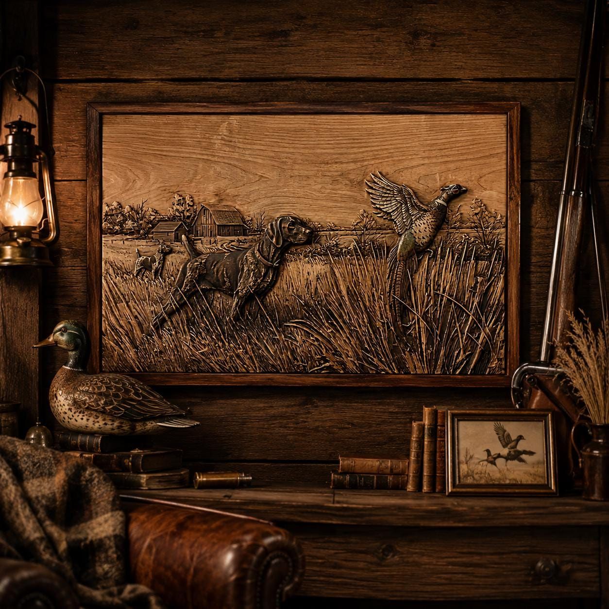 Hunting & Fishing Trophy Bundle: 10 Bas-Relief STL Files bas-relief STL — view 8