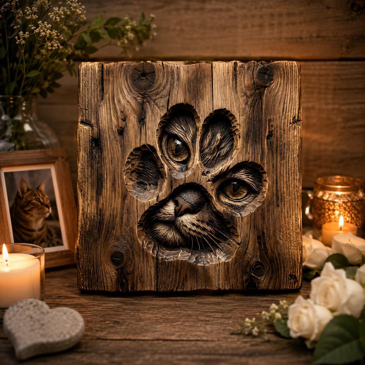 Pet Lover & Memorial Bundle: 10 Dog, Cat & Farm Animal Relief STL Files bas-relief STL — view 4