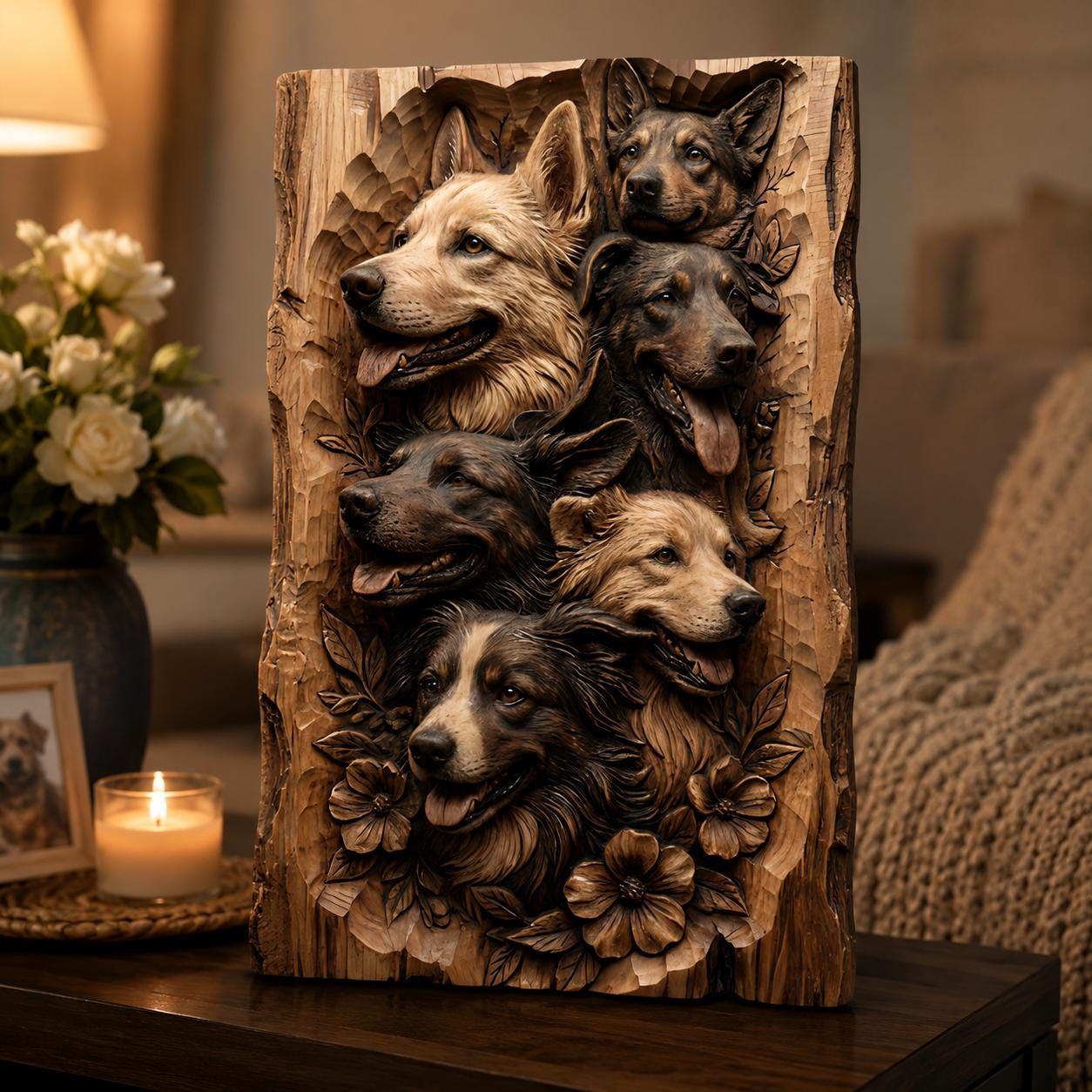 Pet Lover & Memorial Bundle: 10 Dog, Cat & Farm Animal Relief STL Files bas-relief STL — view 9
