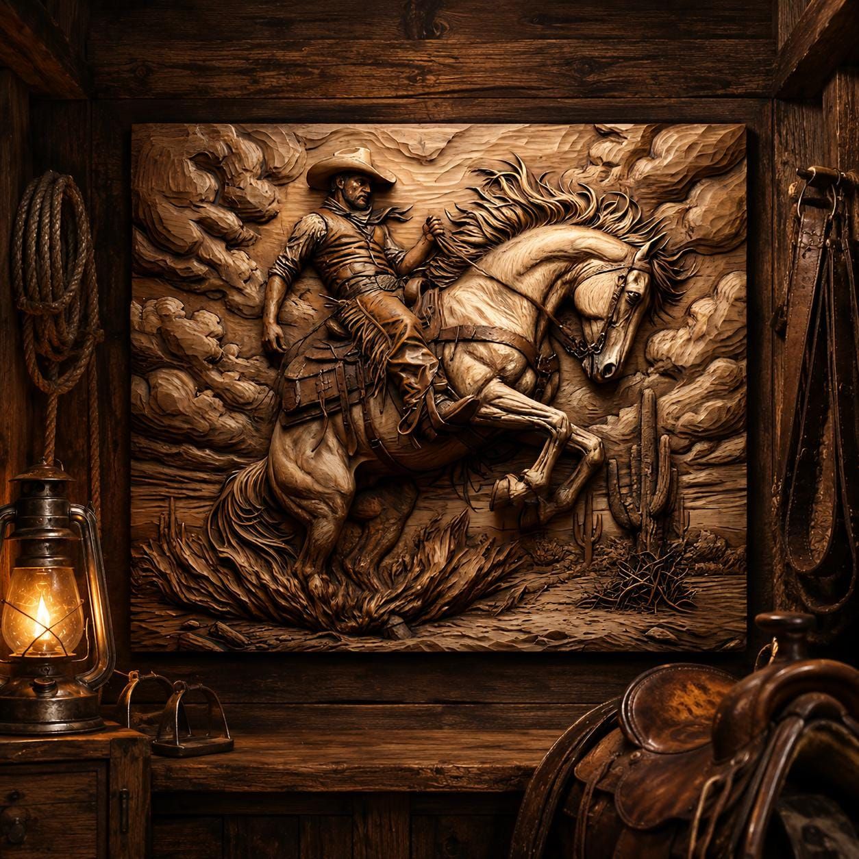 Western & Cowboy Heritage Bundle: 10 Bas-Relief STL Files bas-relief STL — view 10