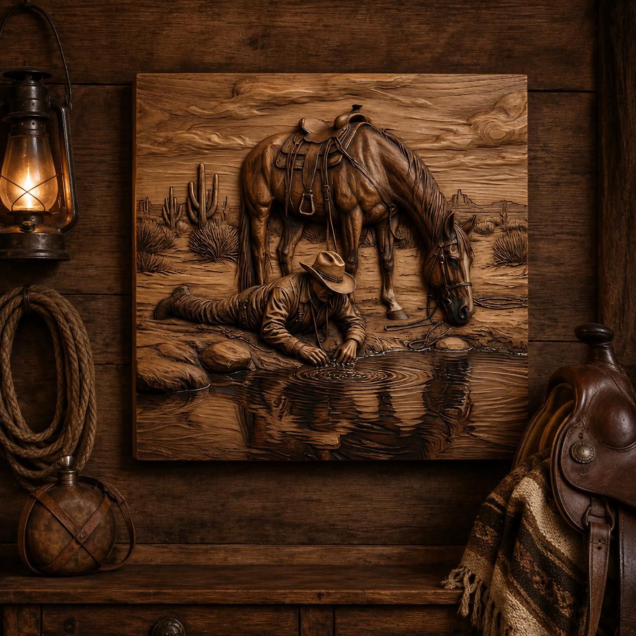 Western & Cowboy Heritage Bundle: 10 Bas-Relief STL Files bas-relief STL — view 5