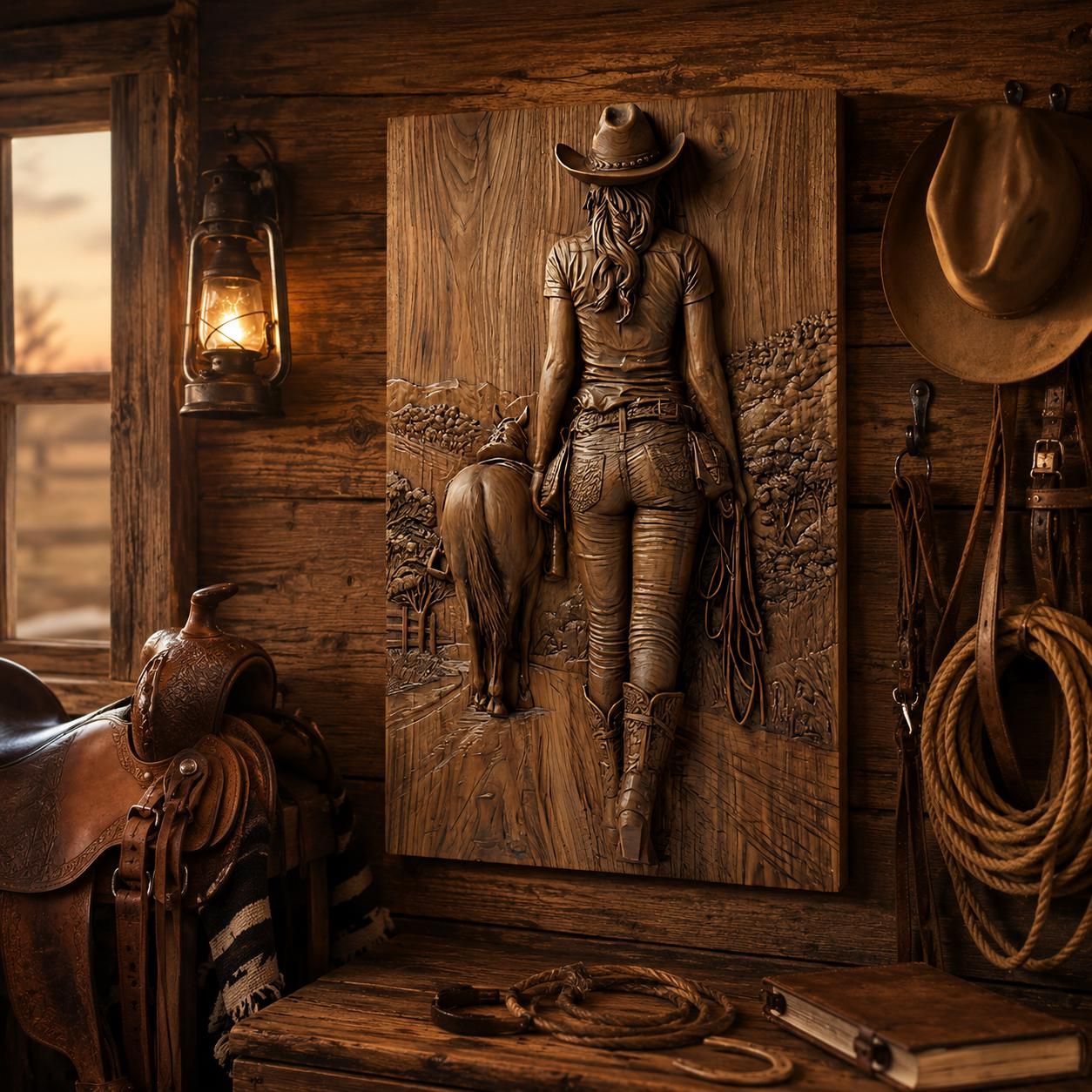 Western & Cowboy Heritage Bundle: 10 Bas-Relief STL Files bas-relief STL — view 6