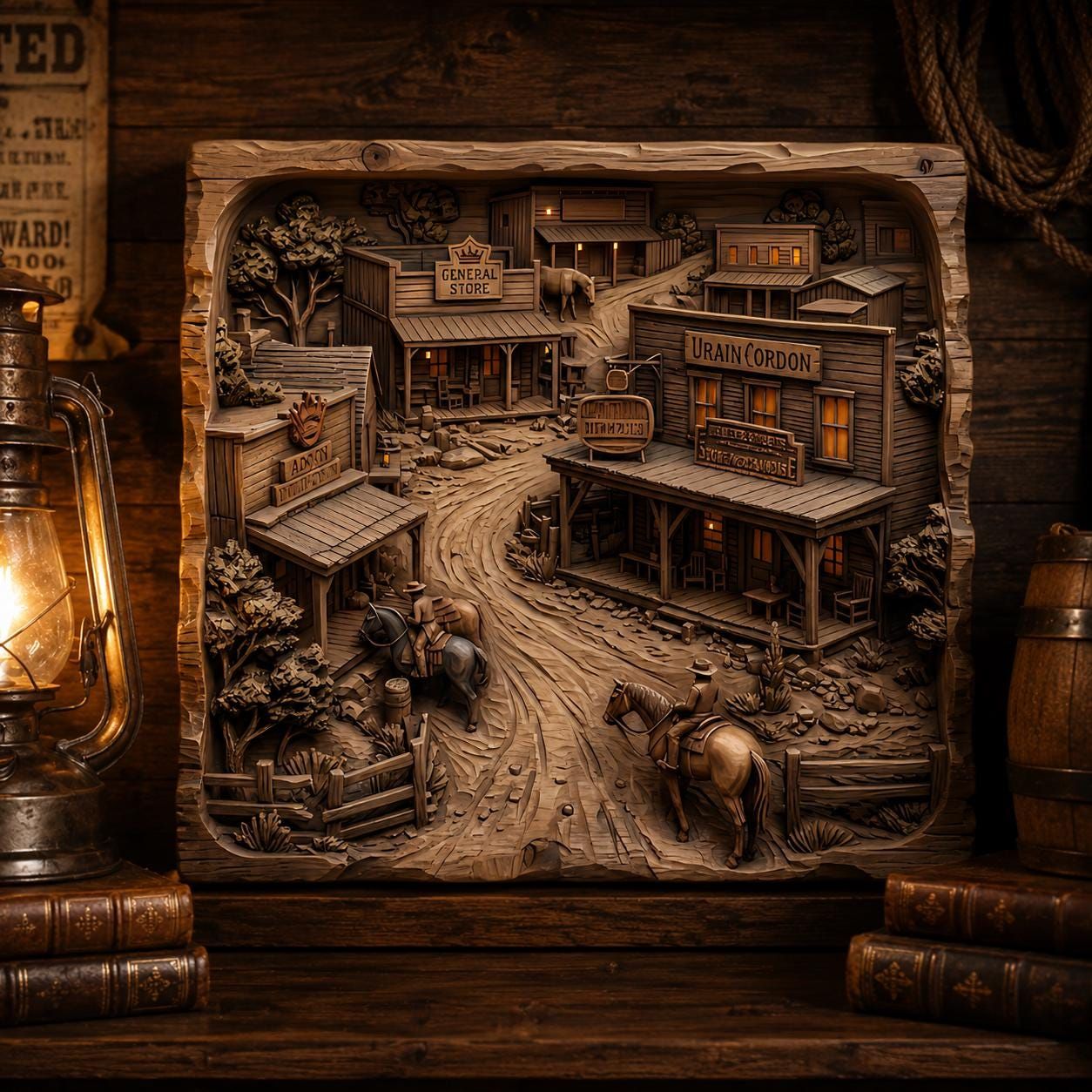 Western & Cowboy Heritage Bundle: 10 Bas-Relief STL Files bas-relief STL — view 8