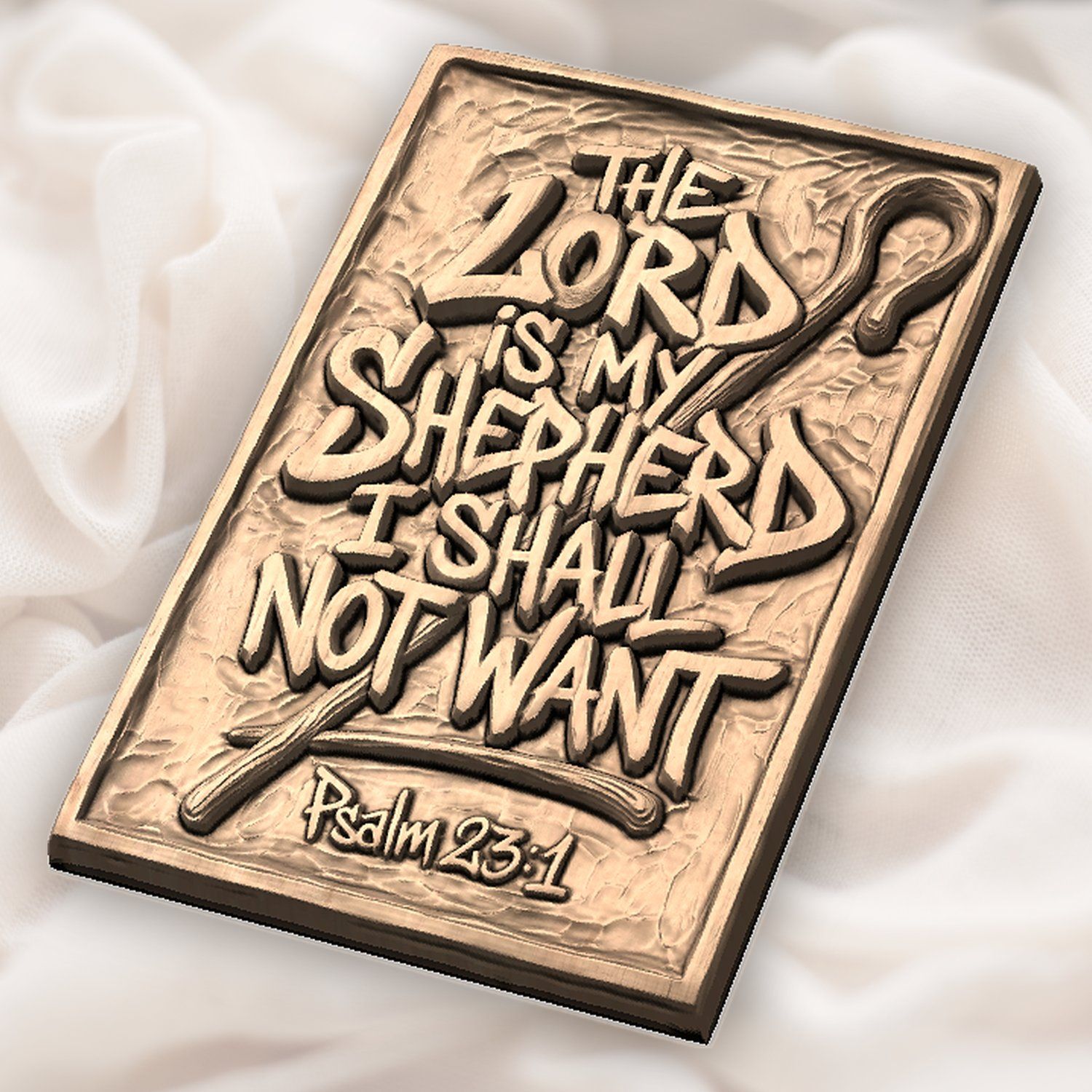Psalm 23 The Lord is my Shepherd CNC Relief STL bas-relief STL — view 6