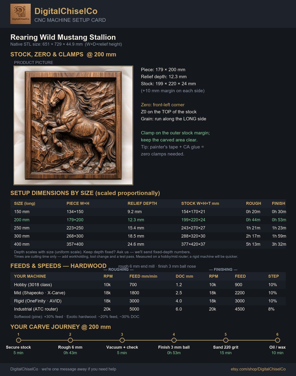 Rearing Wild Mustang Stallion CNC Relief STL bas-relief STL — view 2