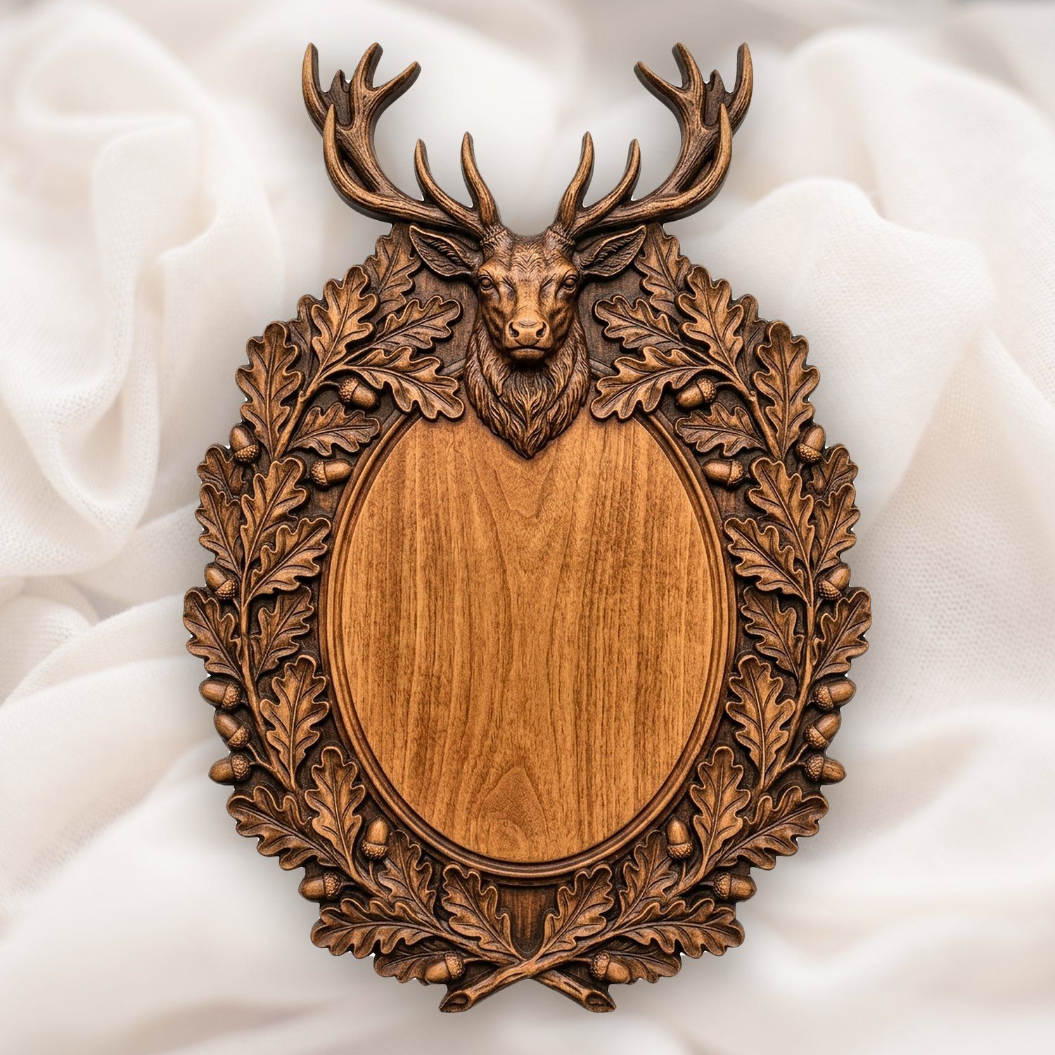 Red Deer Stag Trophy Shield CNC Relief STL bas-relief STL design