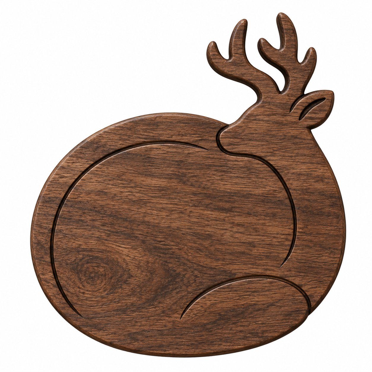 Resting Forest Buck CNC Relief STL bas-relief STL — view 13