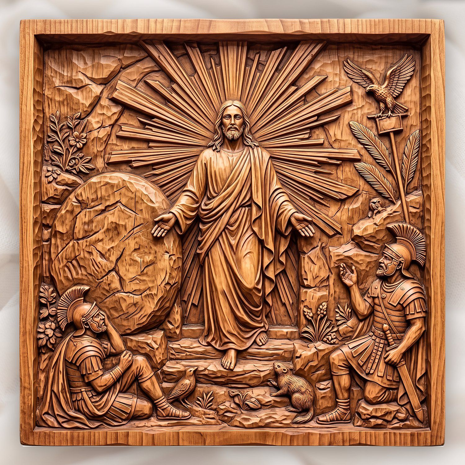 Resurrection of Jesus Christ CNC Relief STL bas-relief STL design