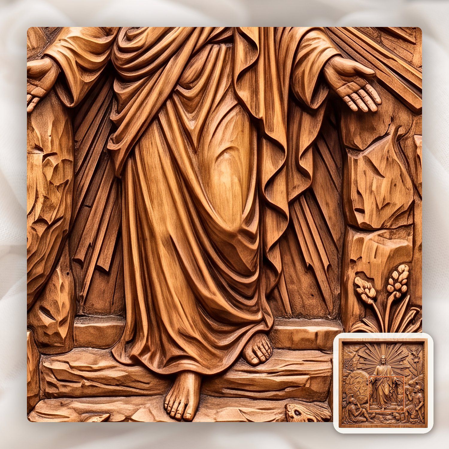 Resurrection of Jesus Christ CNC Relief STL bas-relief STL — view 13