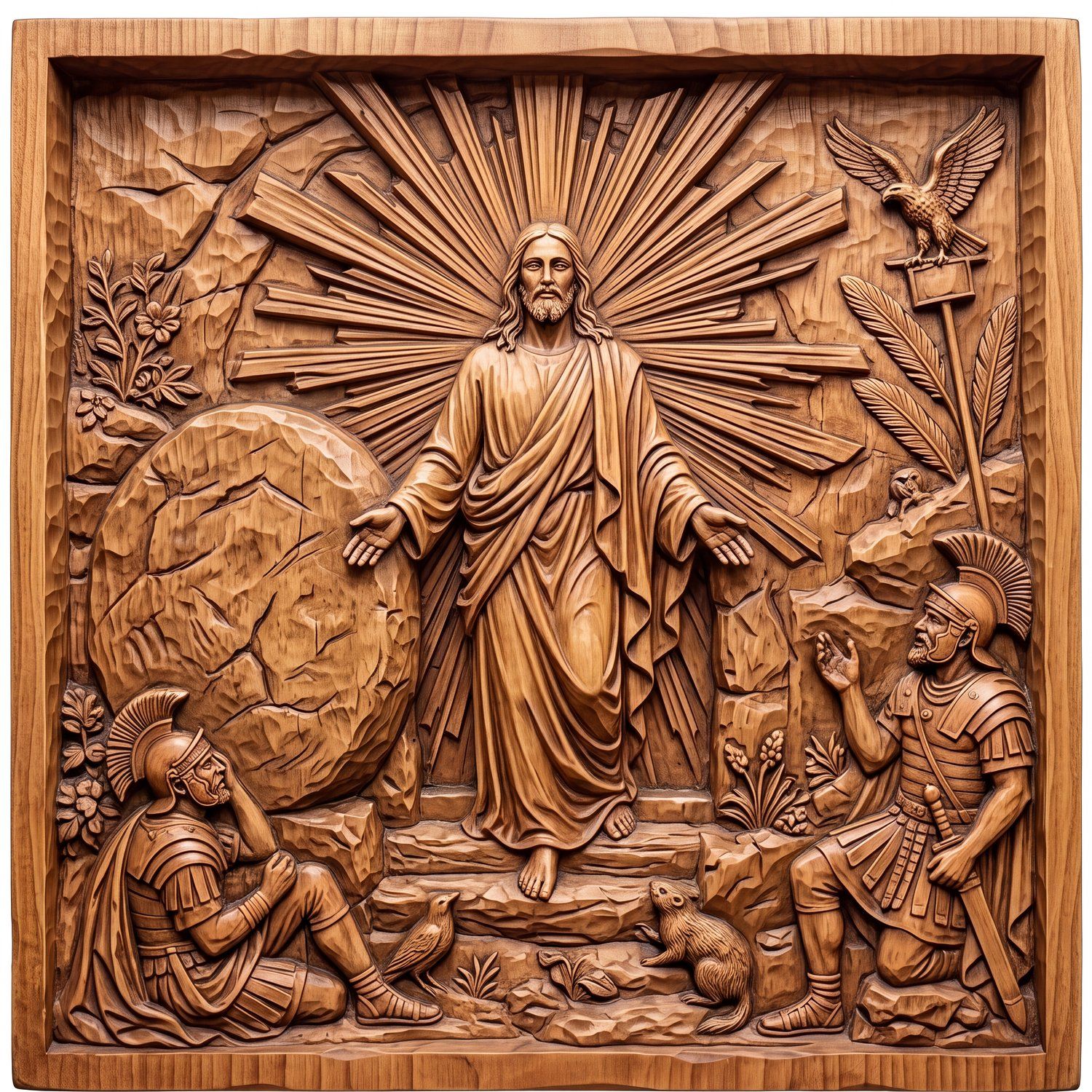 Resurrection of Jesus Christ CNC Relief STL bas-relief STL — view 11
