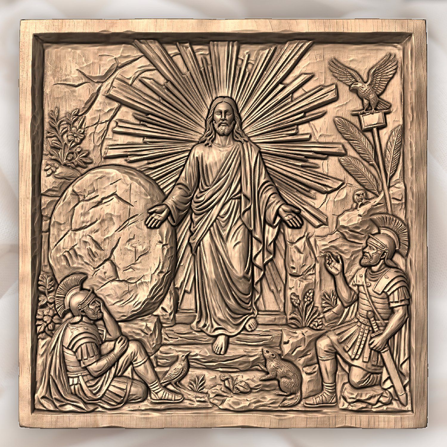 Resurrection of Jesus Christ CNC Relief STL bas-relief STL — view 4