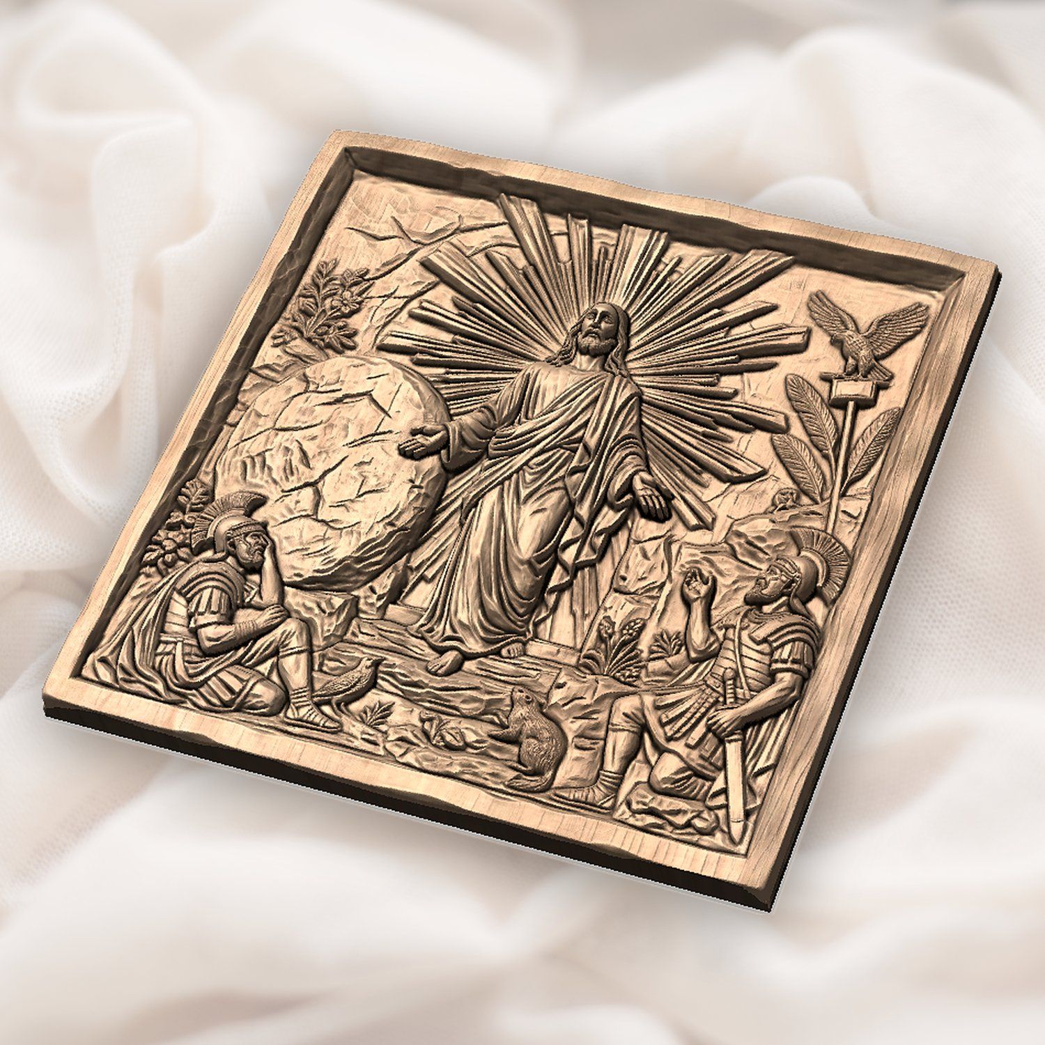 Resurrection of Jesus Christ CNC Relief STL bas-relief STL — view 5