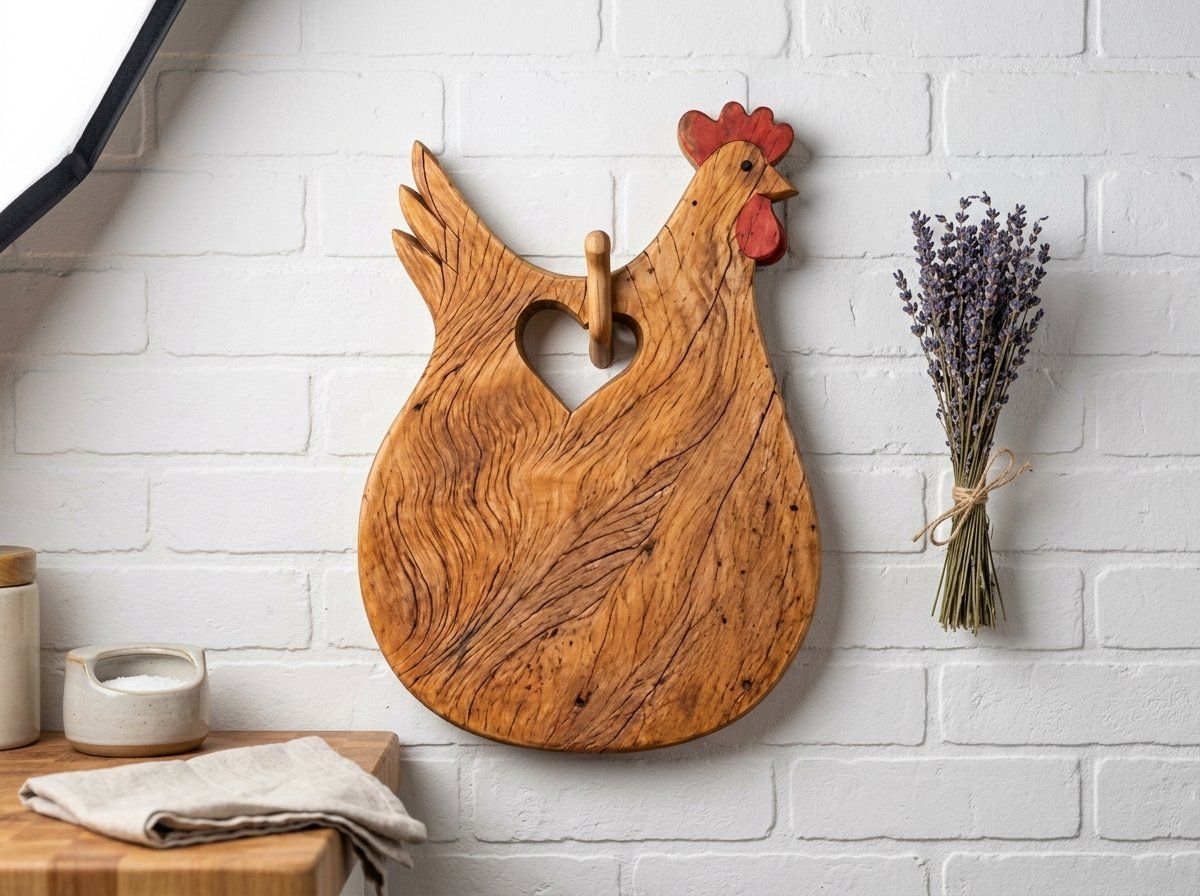 Rustic Farmhouse Hen Heart CNC Relief STL bas-relief STL — view 15
