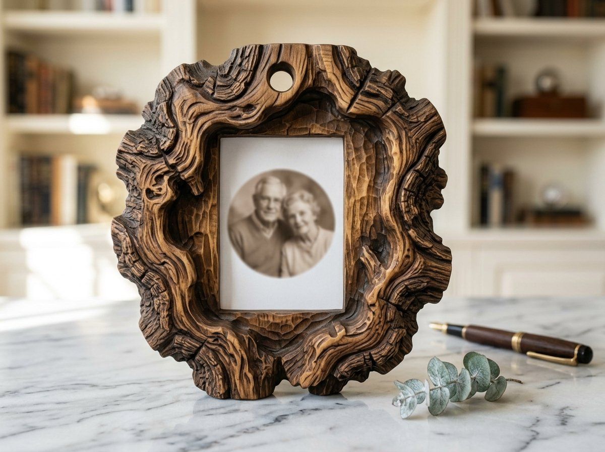 Christmas  Ornament Photo Frame CNC Relief STL bas-relief STL — view 13