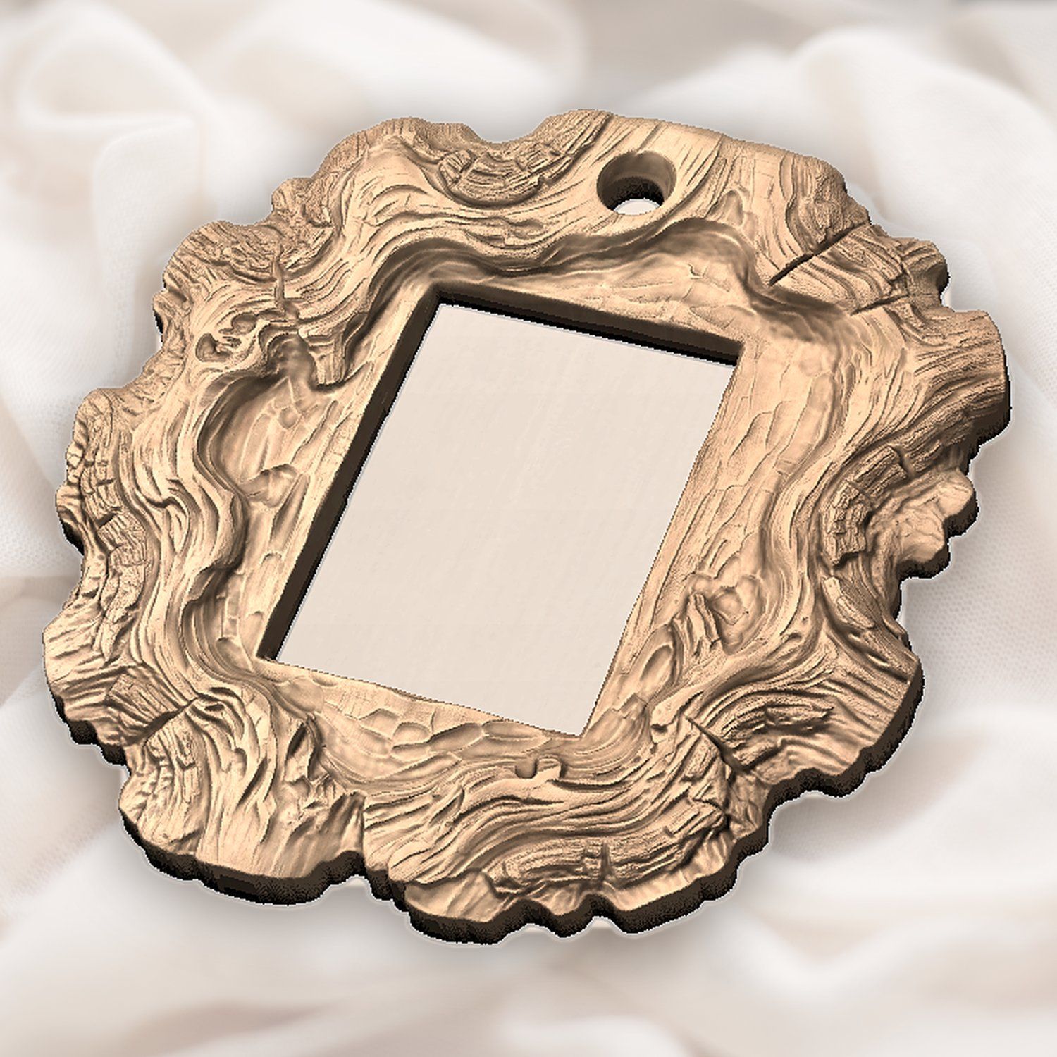 Christmas  Ornament Photo Frame CNC Relief STL bas-relief STL — view 5