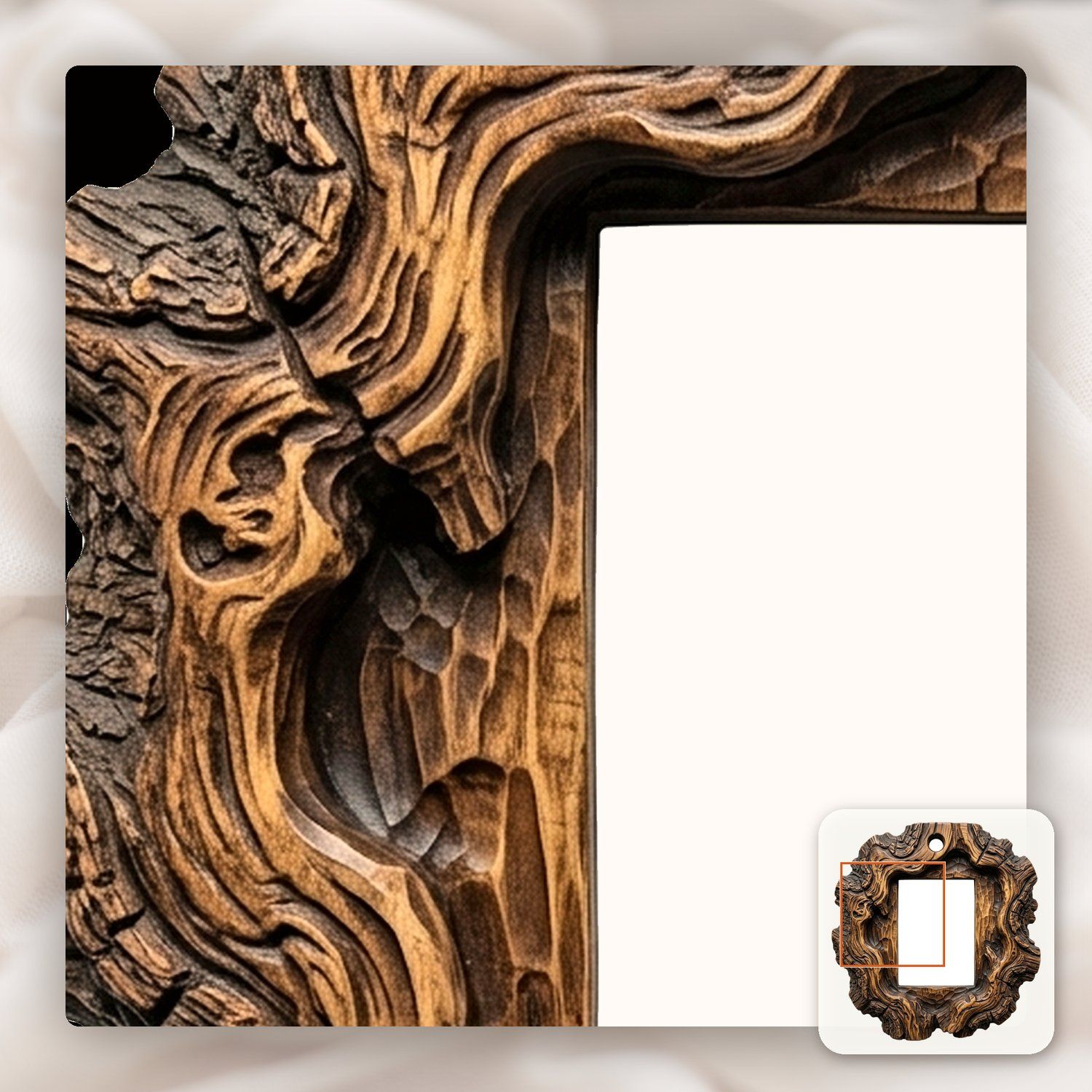 Christmas  Ornament Photo Frame CNC Relief STL bas-relief STL — view 10