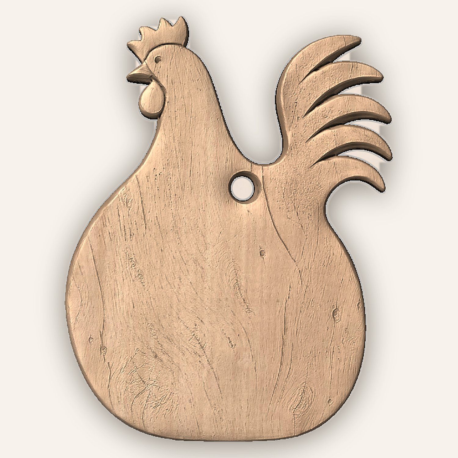 Rustic Rooster Farmhouse CNC Relief STL bas-relief STL — view 4