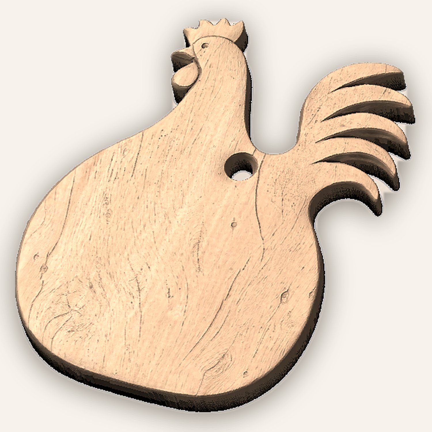 Rustic Rooster Farmhouse CNC Relief STL bas-relief STL — view 5