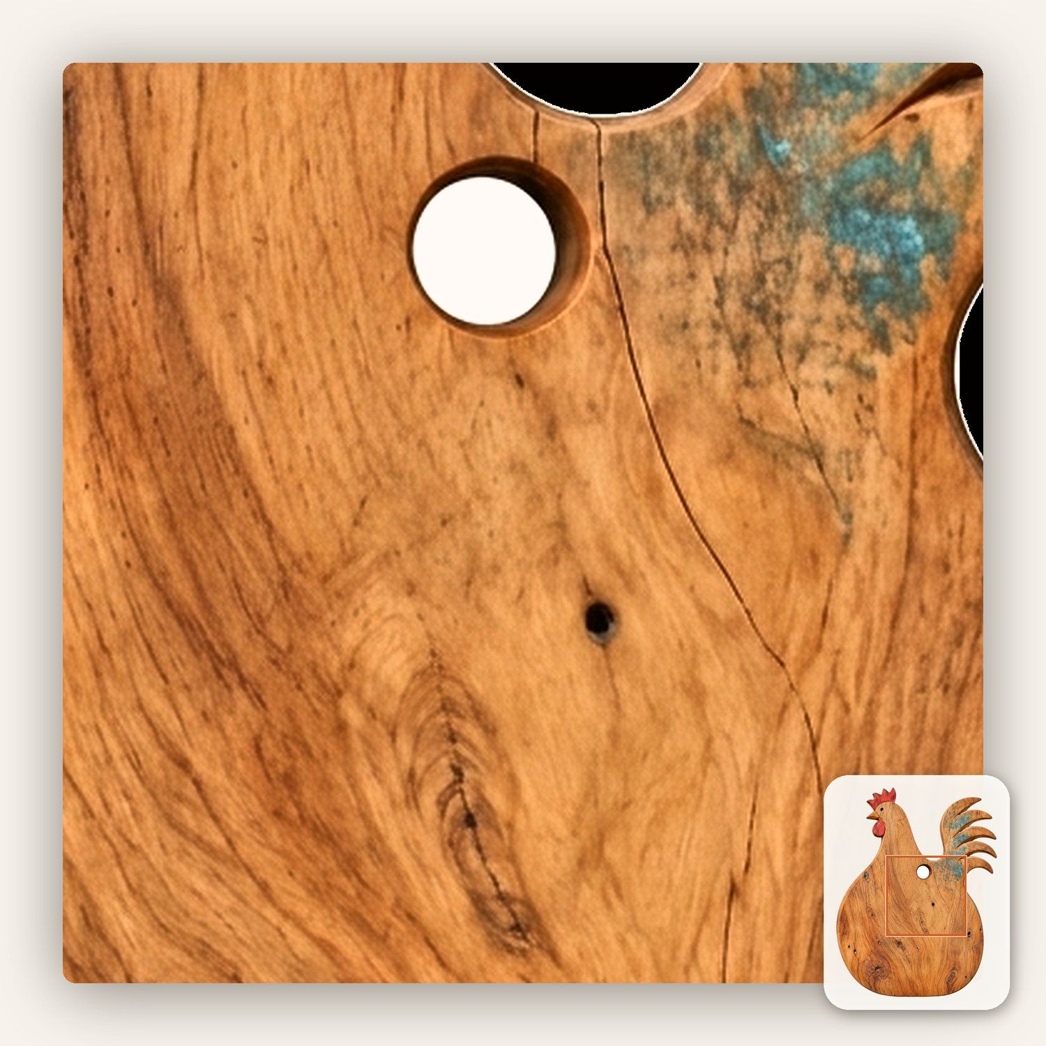 Rustic Rooster Farmhouse CNC Relief STL bas-relief STL — view 10