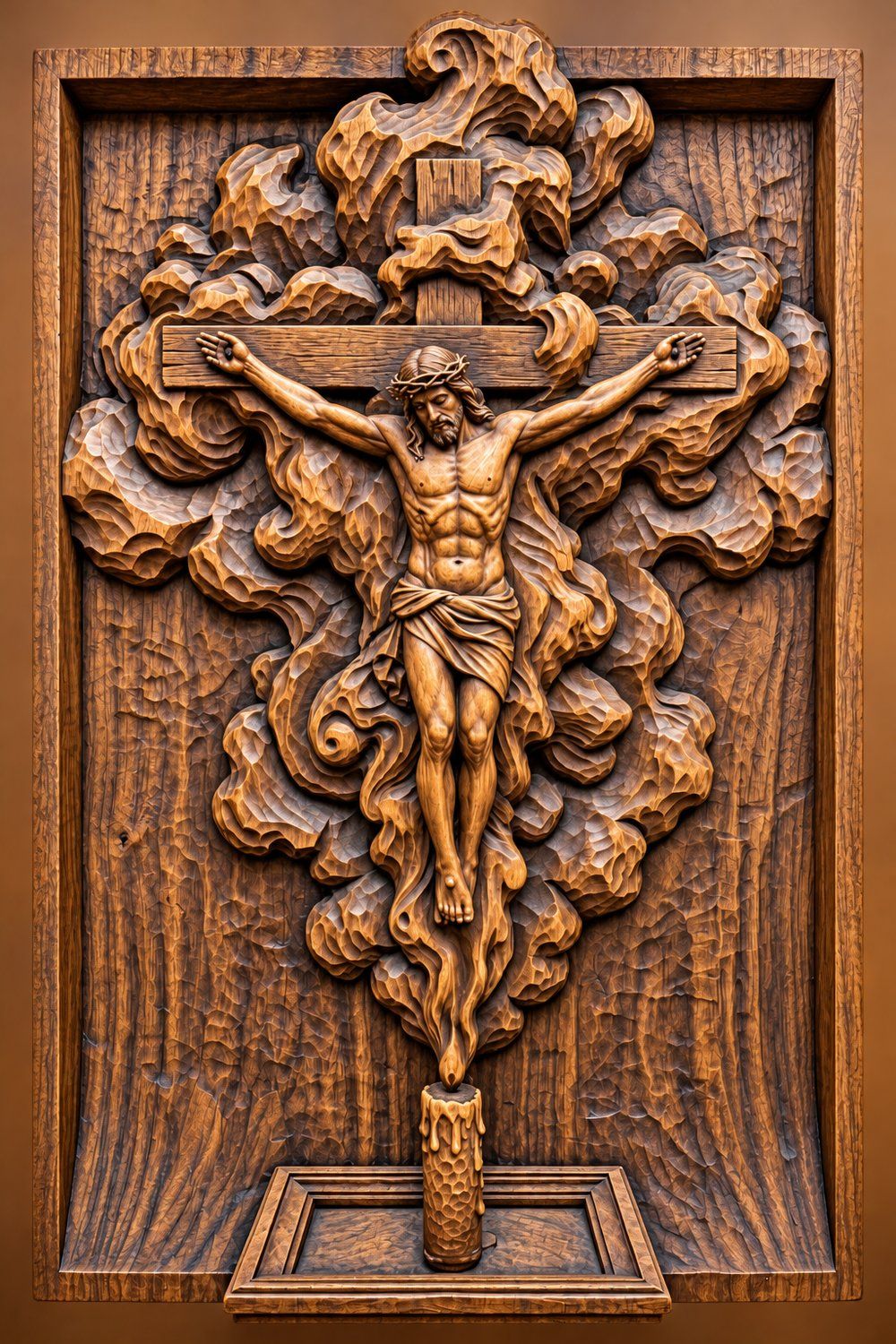 Sacred Jesus Crucifixion CNC Relief STL bas-relief STL — view 13