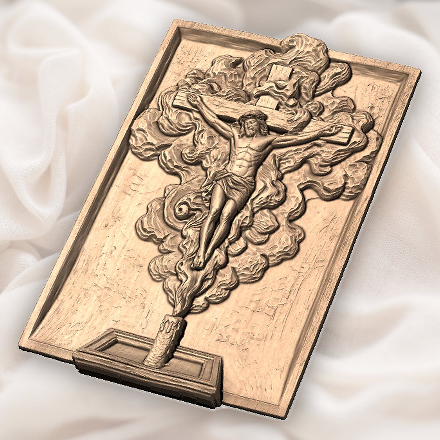 Sacred Jesus Crucifixion CNC Relief STL bas-relief STL — view 6