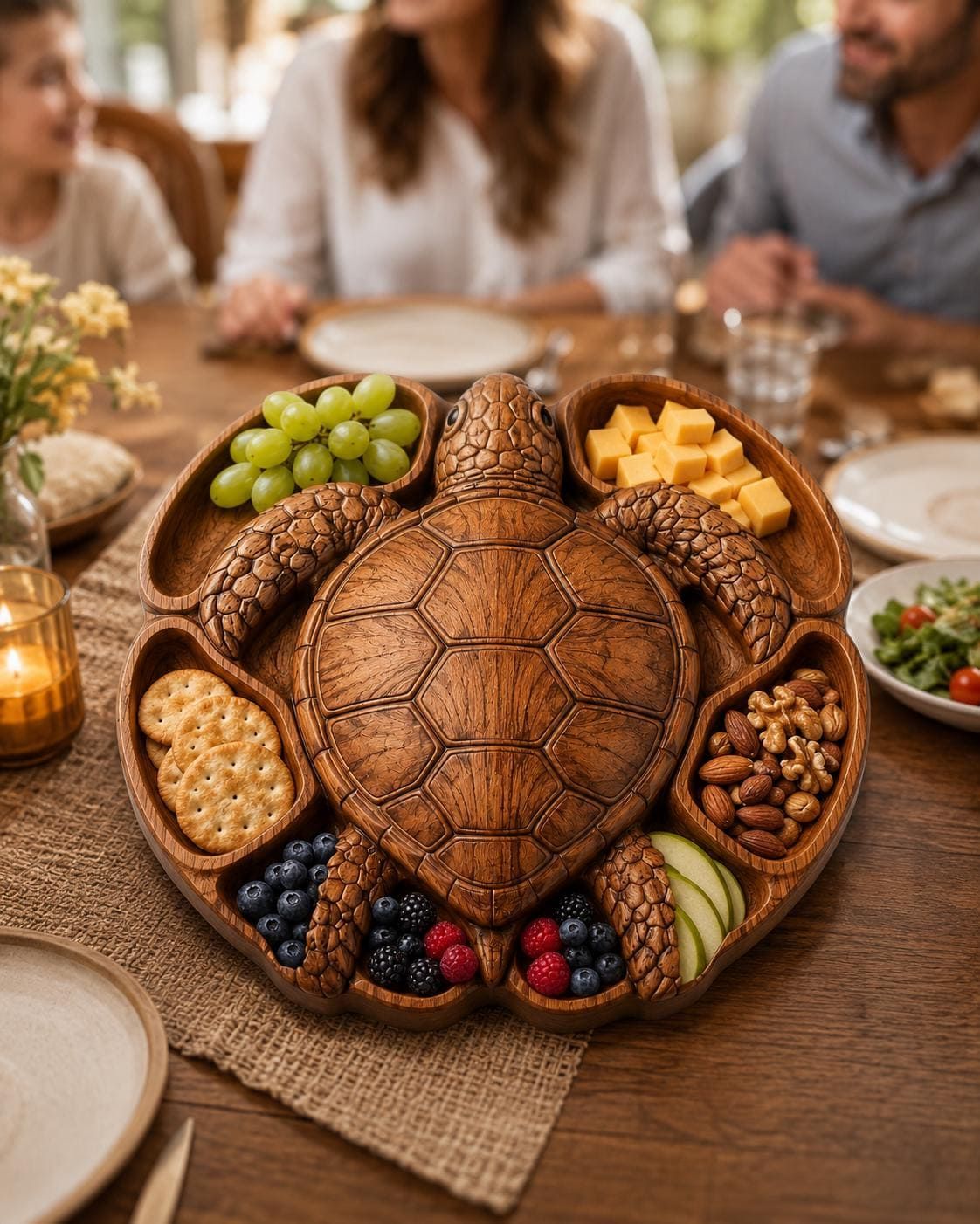 Sea Turtle Tray STL File for CNC Router bas-relief STL — view 7