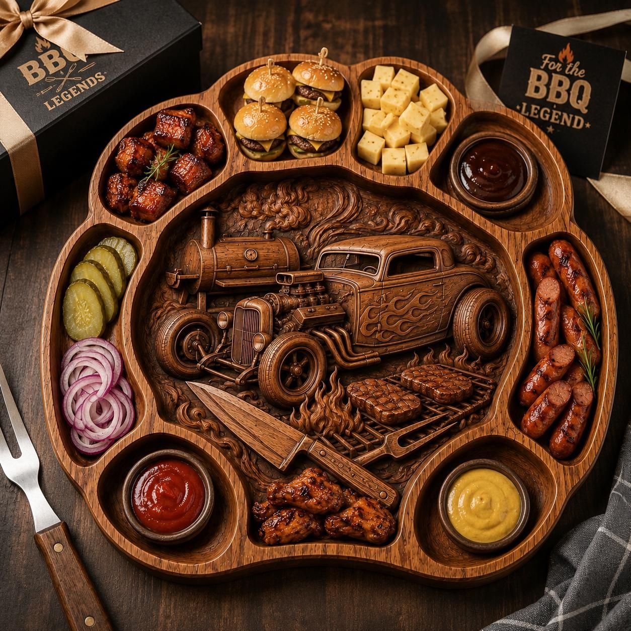 Serving Trays Bundle STL files for CNC Router bas-relief STL — view 5