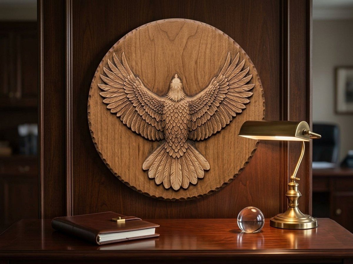 Soaring Bald Eagle Wingspan CNC Relief STL bas-relief STL — view 13